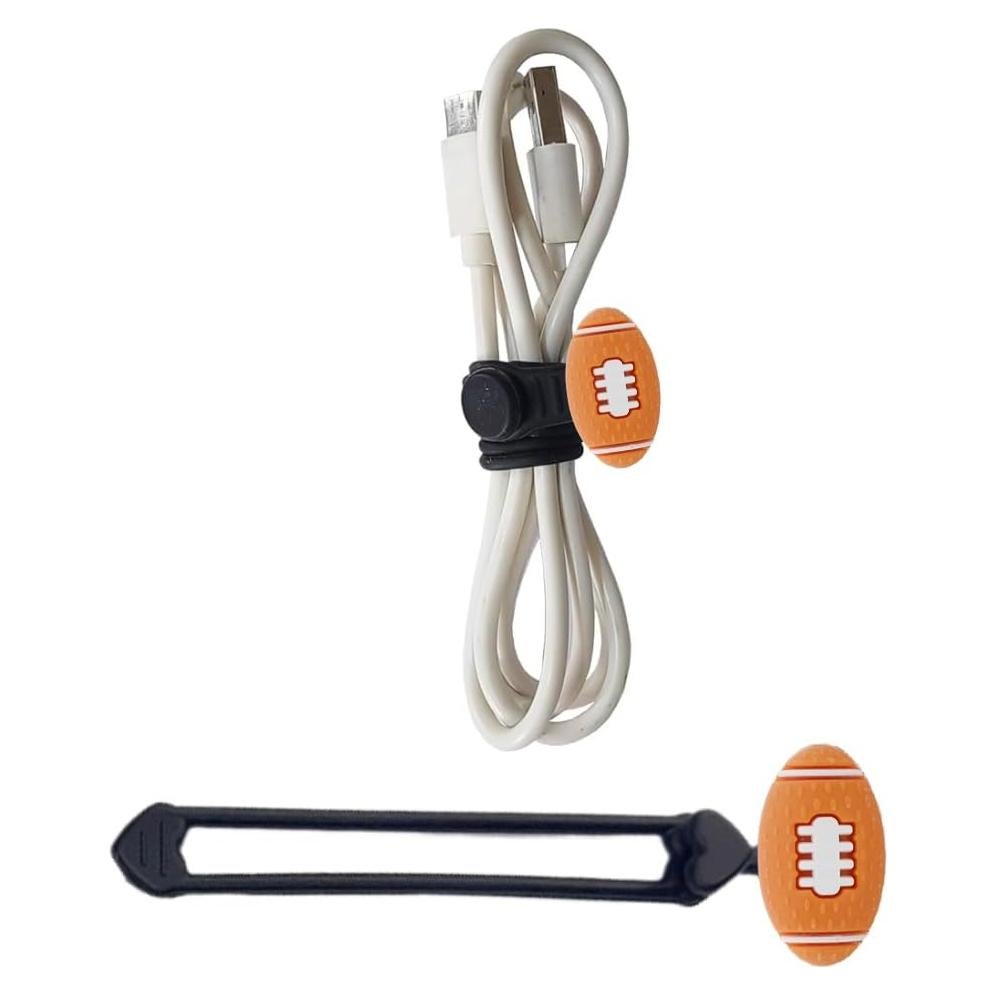 Bridas de Silicona LABS LINE para Organizar Cables 10.8cm Naranja