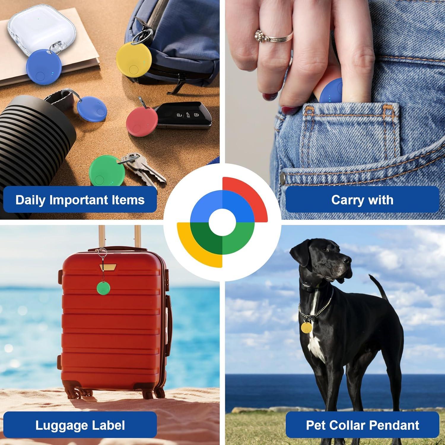 Etiquetas de Rastreo Bluetooth LocGuaxrd - Paquete de 4