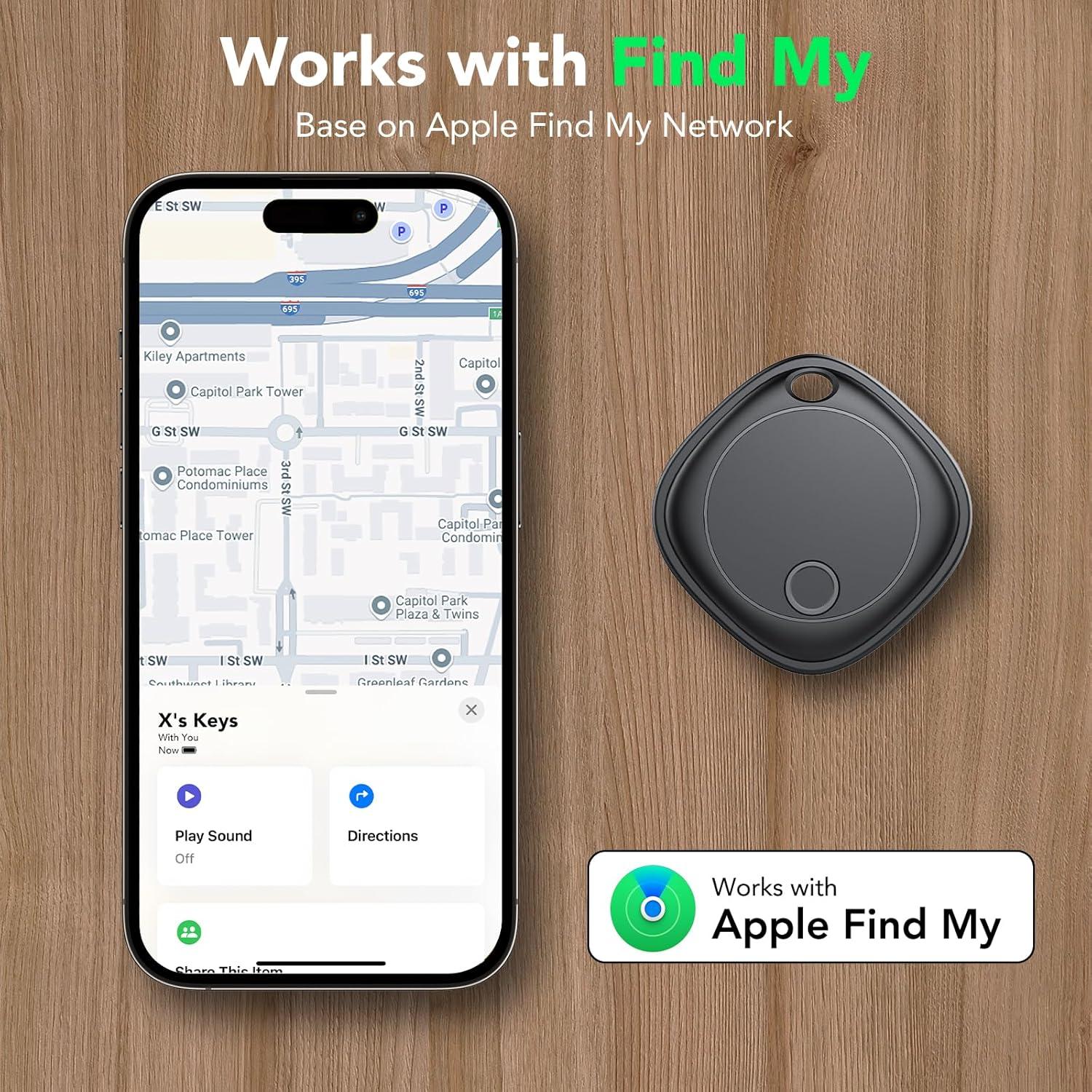 Etiquetas Air Tracker Ajblg - Paquete de 4, Bluetooth iOS