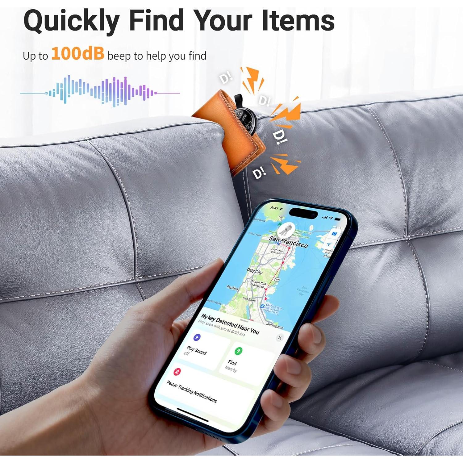 Etiquetas de Rastreo Bluetooth TSIEUSL TX15 - Paquete de 4