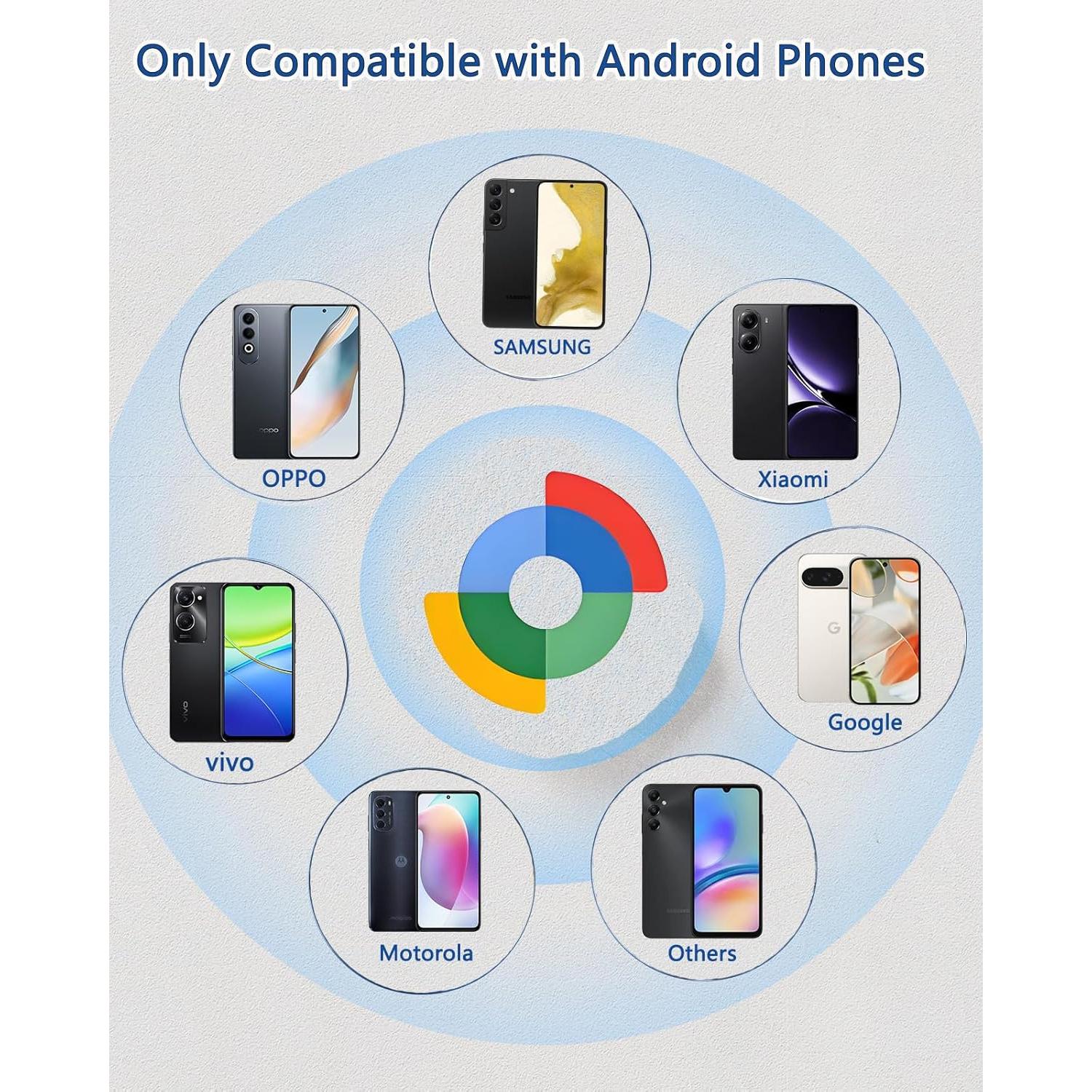 Rastreador Bluetooth Yipoyilo 4 Paquetes Negros Android