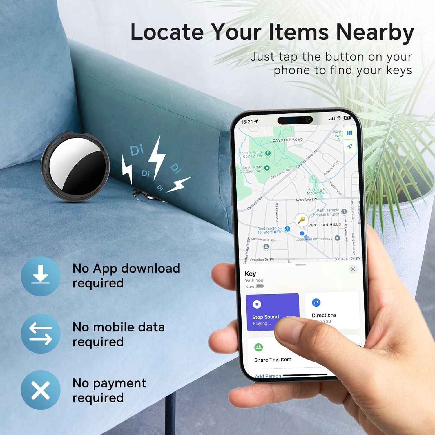 Localizador Bluetooth Votlik LocatePro para iOS - 2 Pack