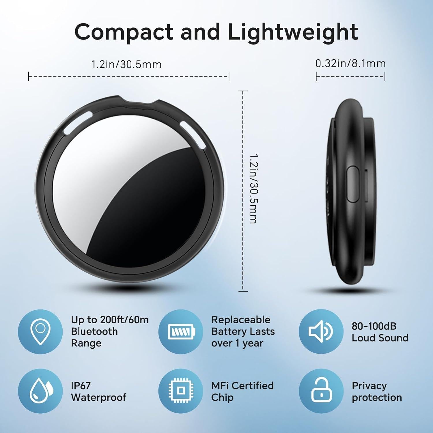 Localizador Bluetooth Votlik LocatePro para iOS - 2 Pack