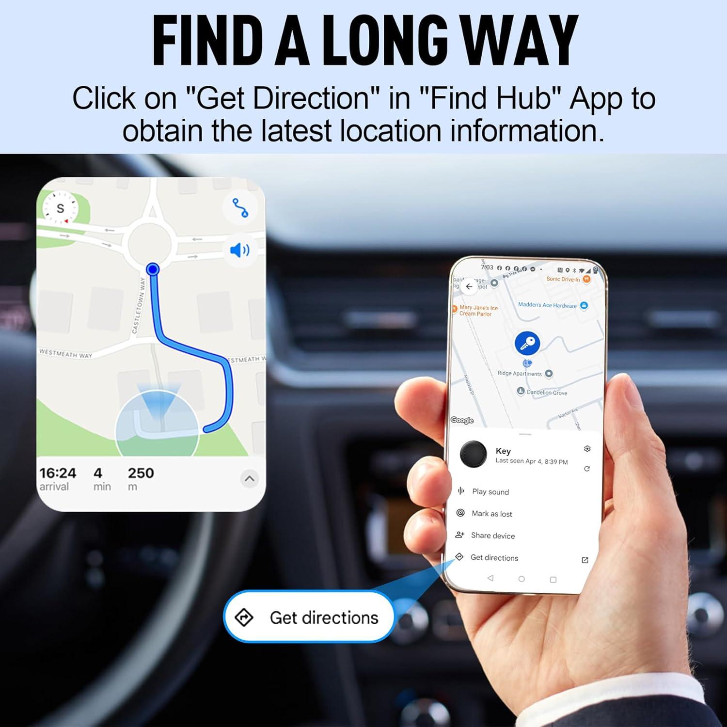 Etiquetas de Seguimiento Bluetooth LocGuaxrd - Paquete de 4