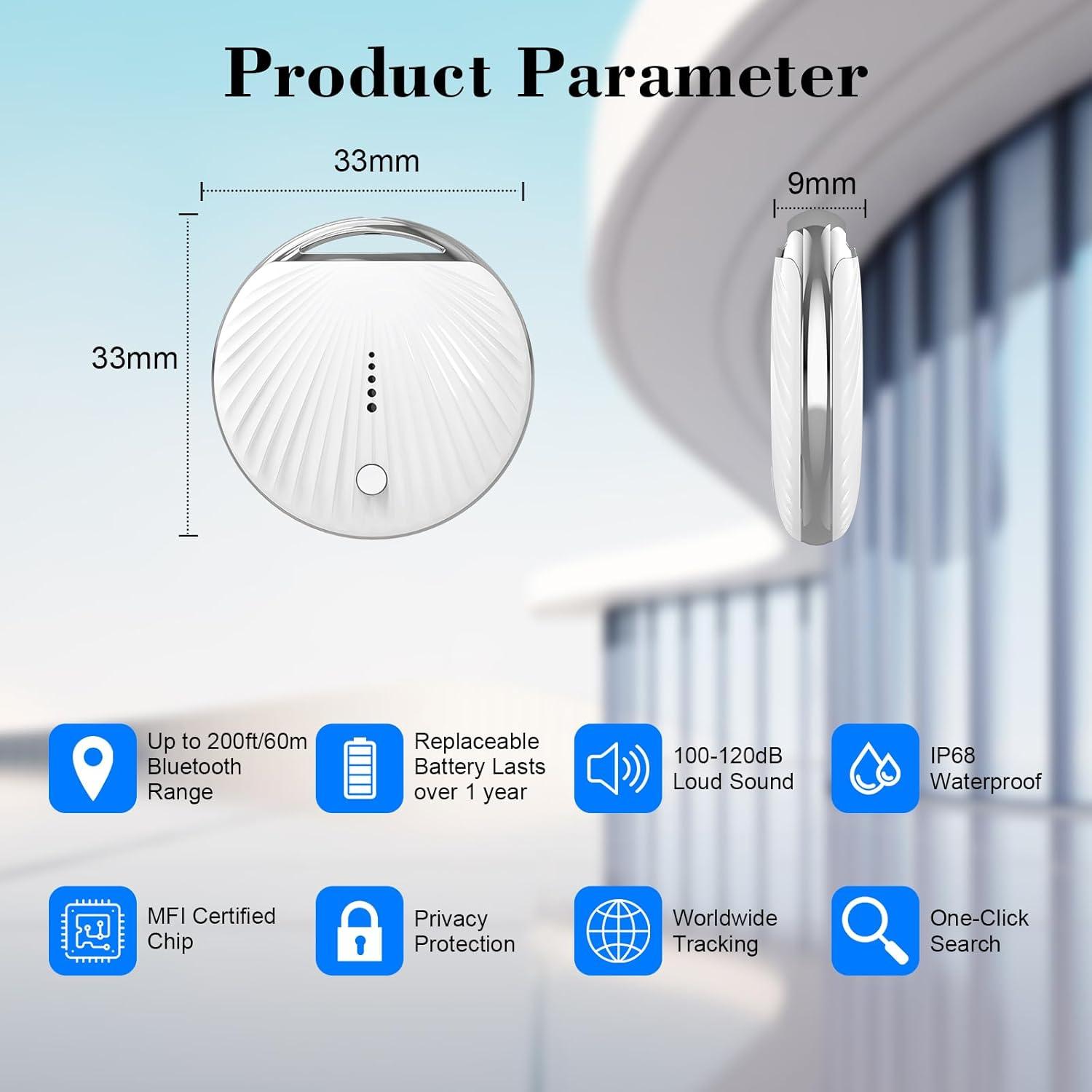 Etiqueta de Seguimiento Bluetooth Air Tracker MFi - IP68, iOS