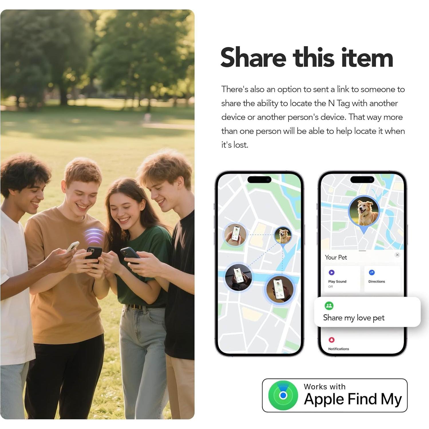 Etiquetas Air Tracker PAKCQNH - Rastreador Bluetooth 5.3