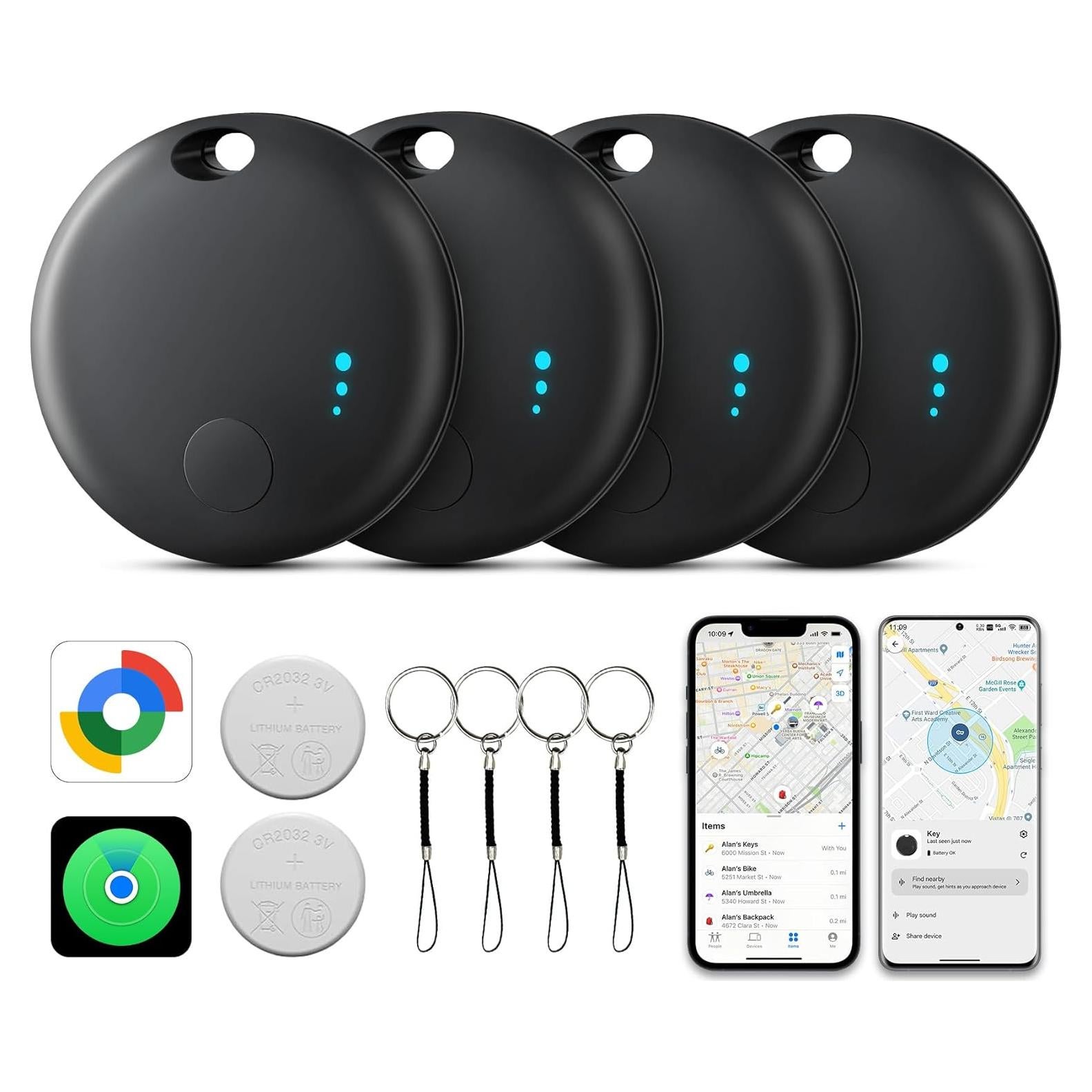 Etiquetas de Seguimiento Inteligentes Delumu - Dual iOS/Android