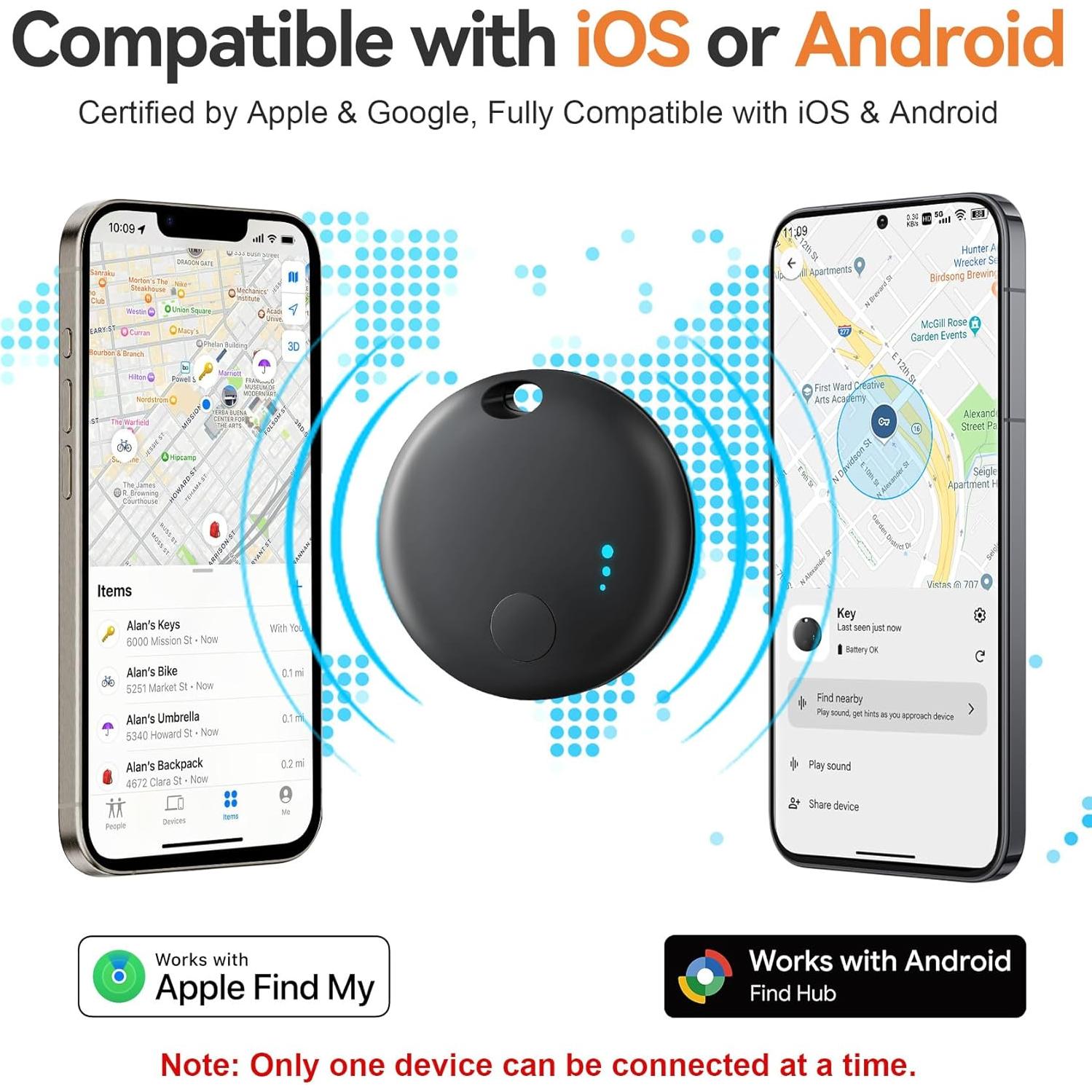 Etiquetas de Seguimiento Inteligentes Delumu - Dual iOS/Android