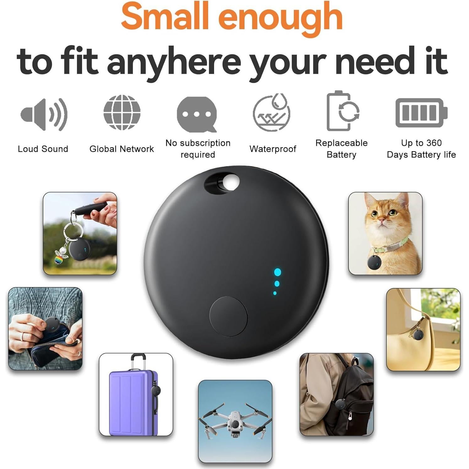 Etiquetas de Seguimiento Inteligentes Delumu - Dual iOS/Android