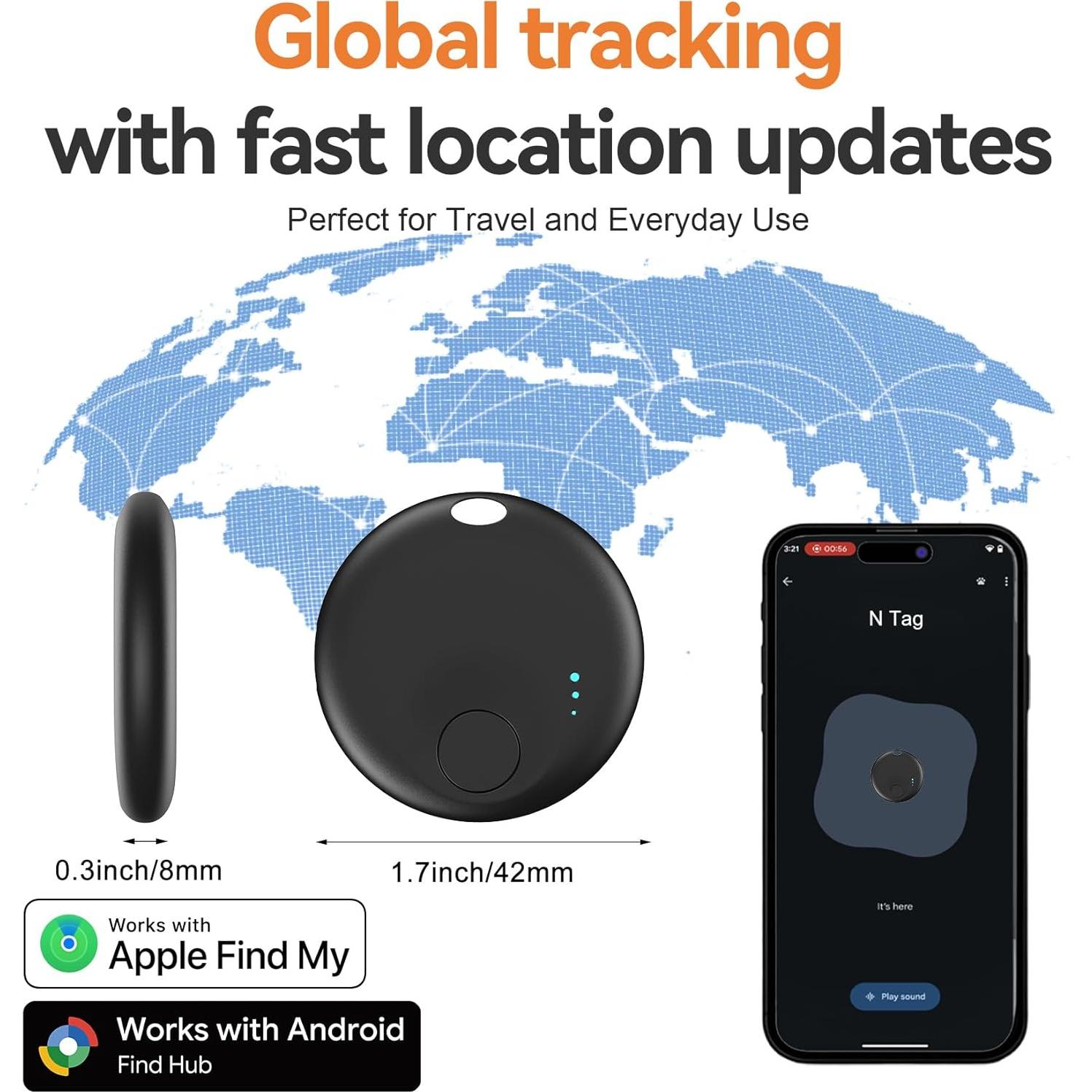 Etiquetas de Seguimiento Inteligentes Delumu - Dual iOS/Android