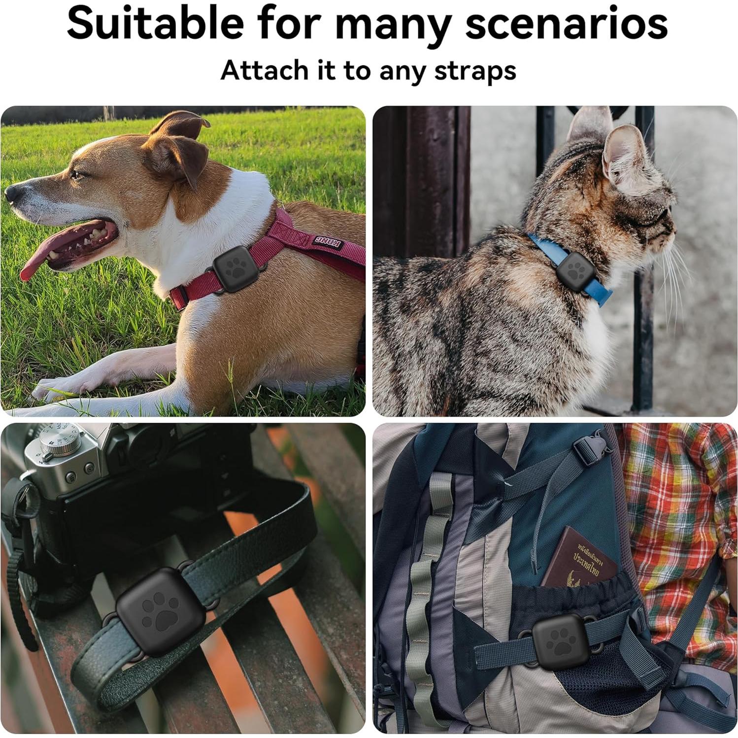 Soporte para Collar de Perro SkyArmor Tile Mate 2024, Funda Silicona Impermeable