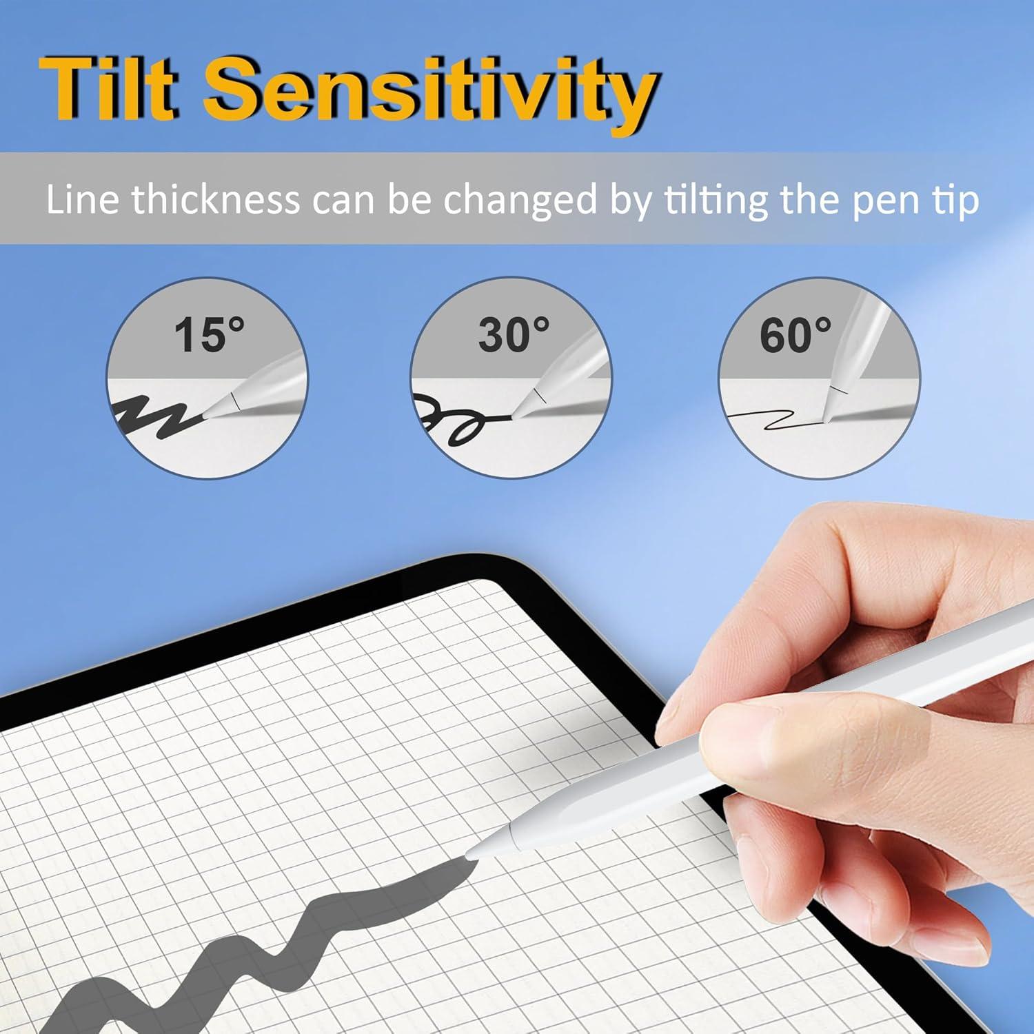 Lápiz Stylus XIRON para iPad 2018-2025, Carga Rápida 15 Min