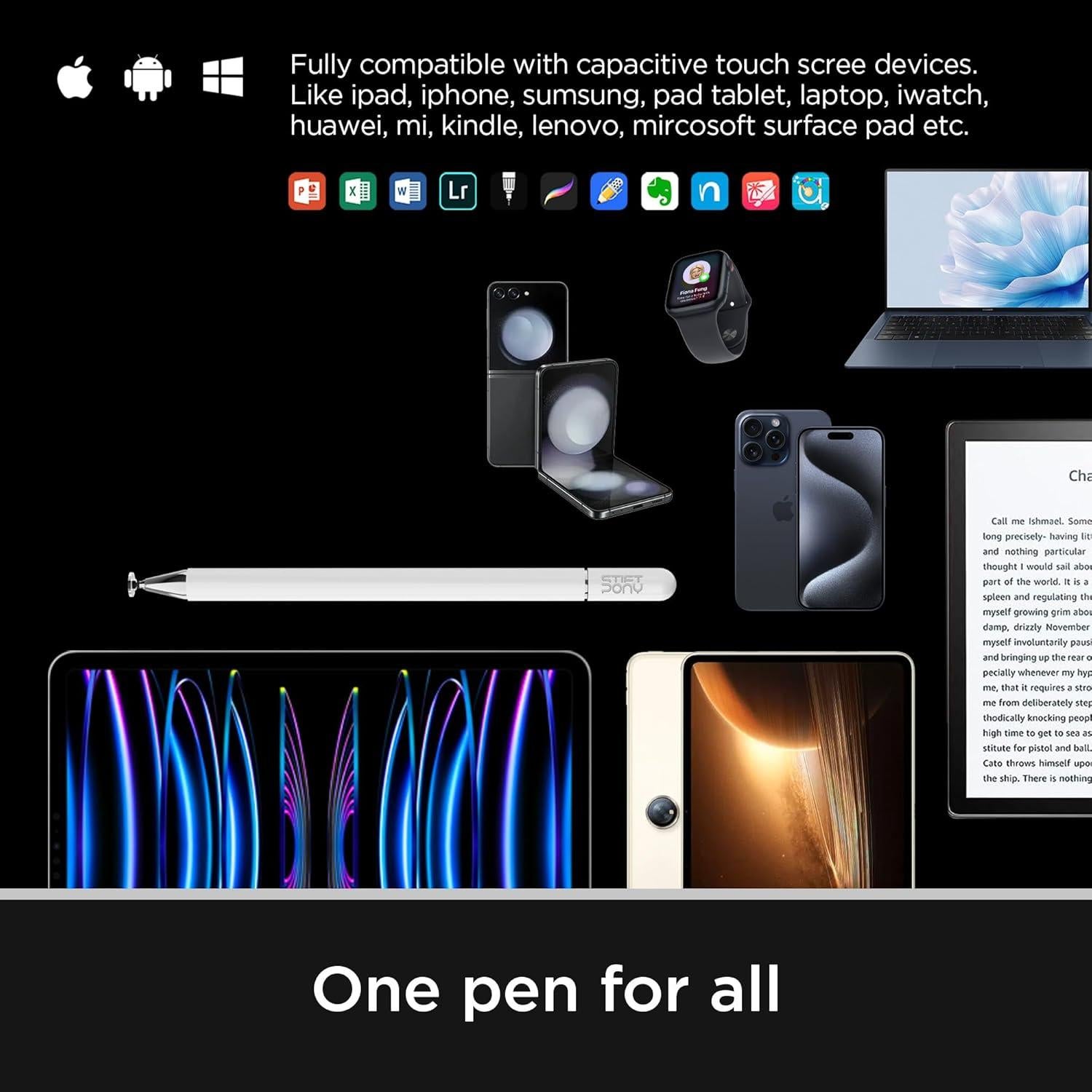 Lápiz Stylus Universal Capacitivo STIFTPONY Rosa 32g