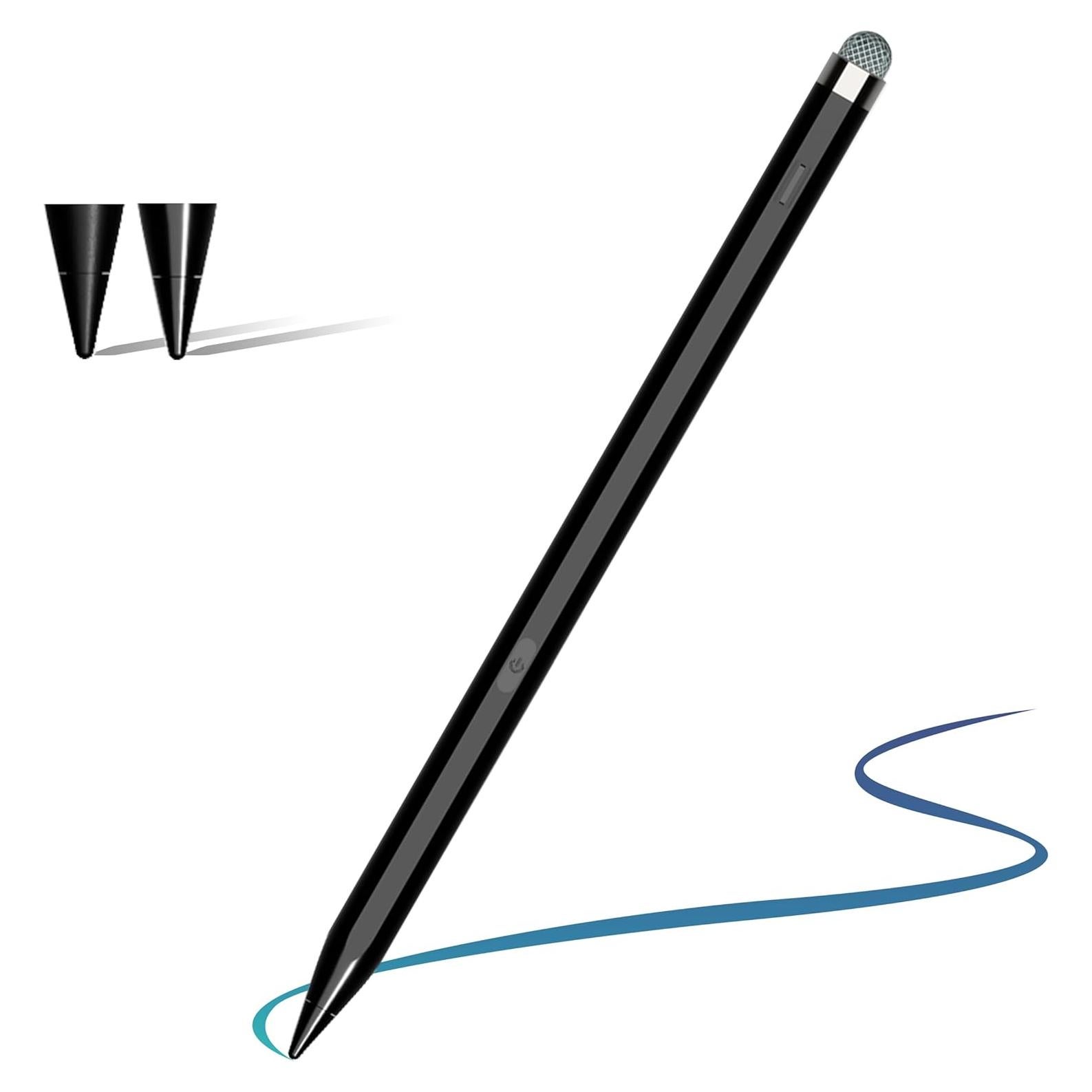 Lápiz Óptico Doble Punta YAGFK para Tablets Android - Negro