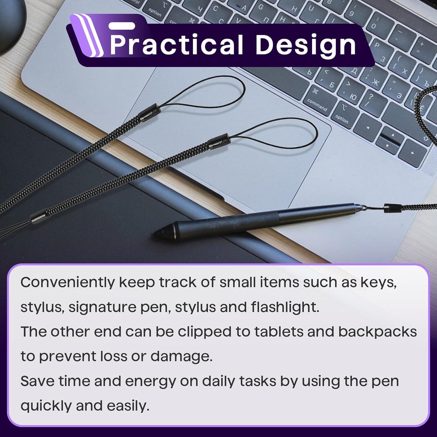 Correa para Bolígrafo Chaseroad 20PCS Elástica Retráctil