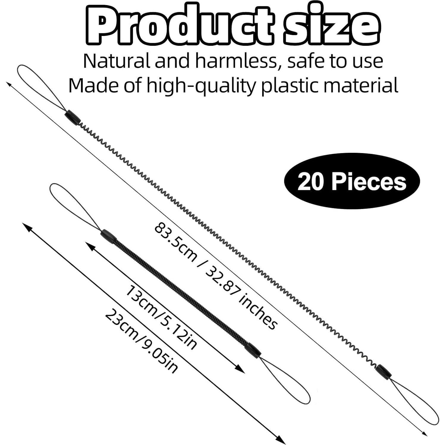 20 Cuerdas Elásticas Antipérdida para Lápiz Táctil BOXOB 23cm