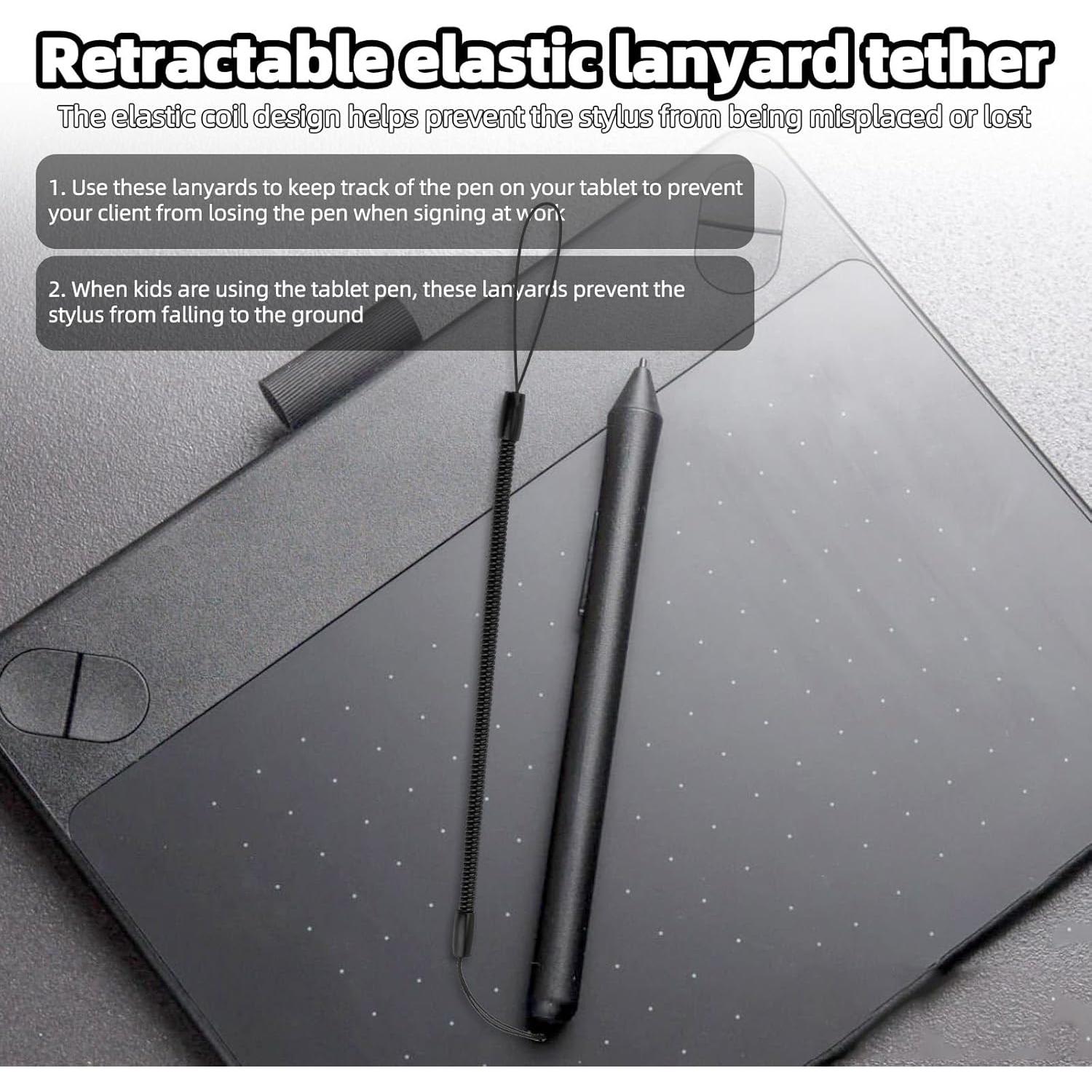 20 Cuerdas Elásticas Antipérdida para Lápiz Táctil BOXOB 23cm