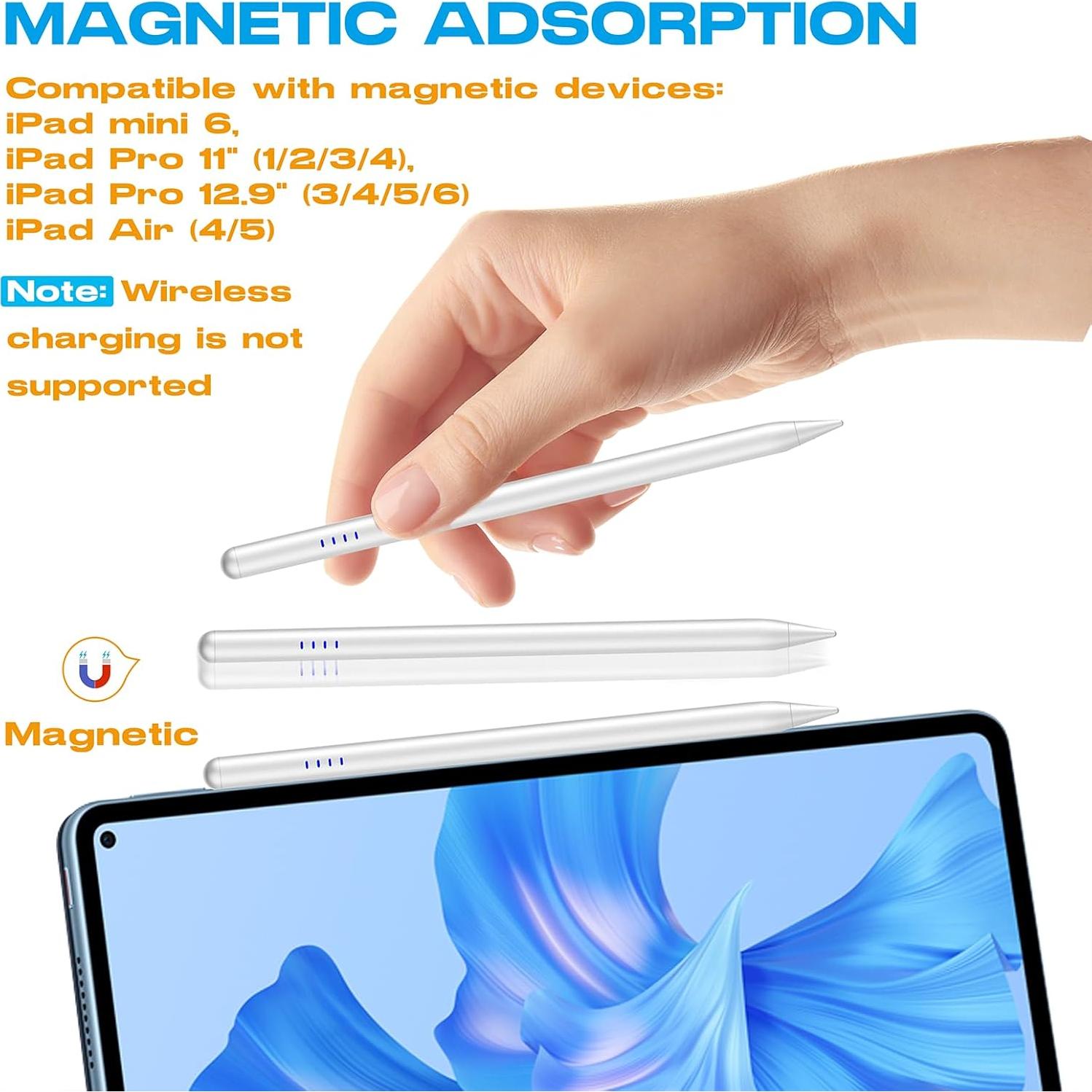 Lápiz Stylus CMARS para iPad 2018-2025, Carga Rápida 20 Min