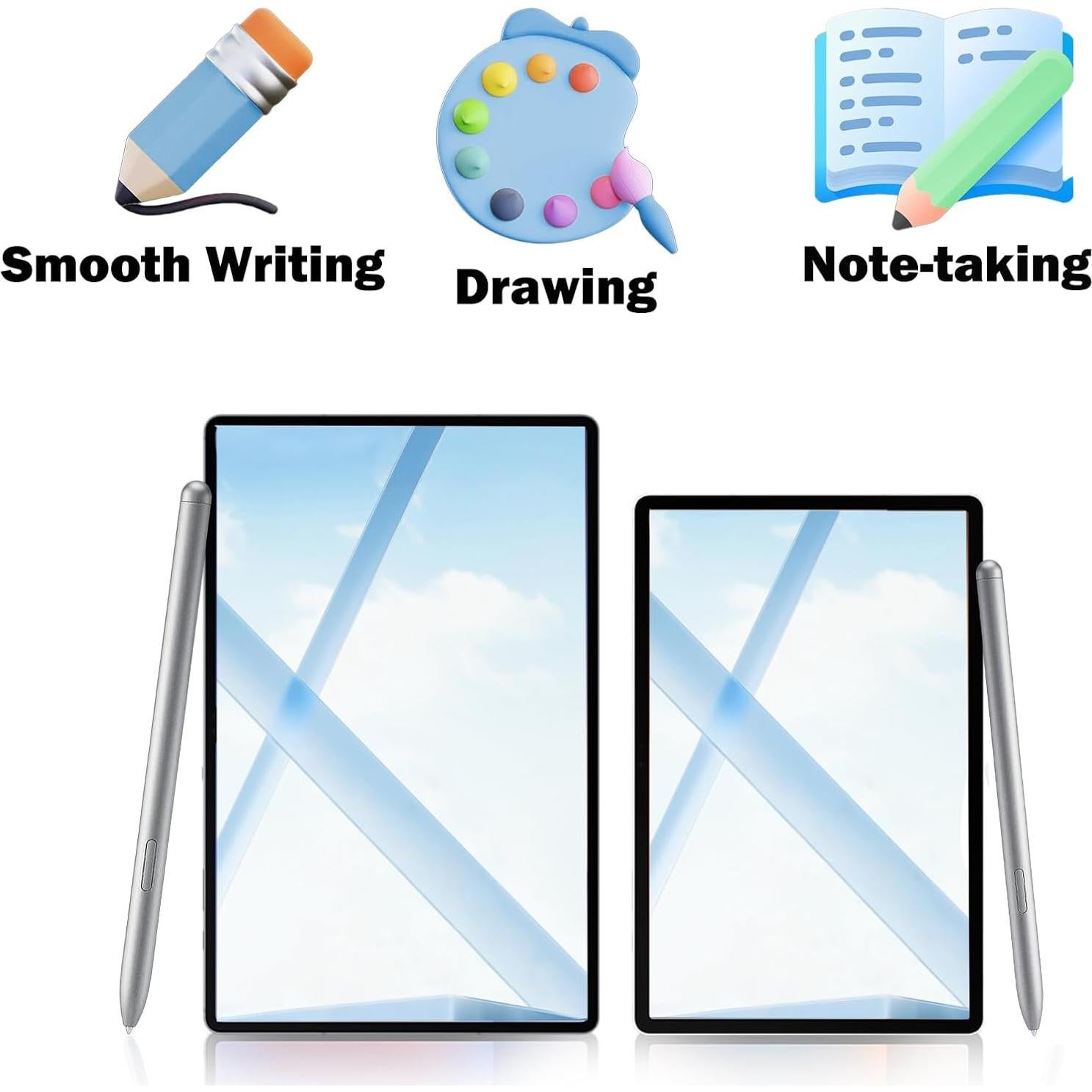 Reemplazo S Pen Plata para Galaxy Tab S10+/S10 Ultra - 5 Puntas