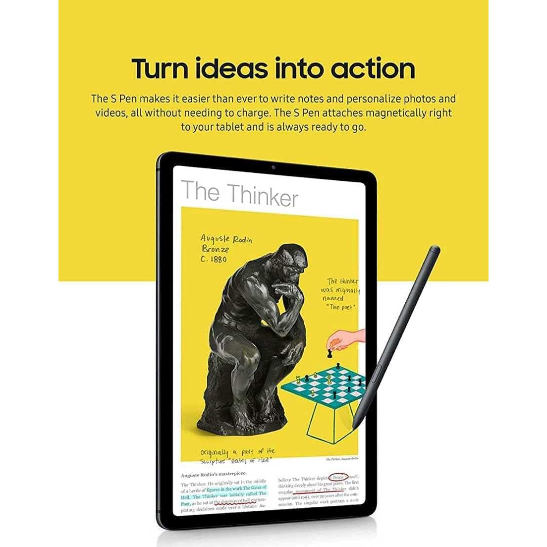 2 Stylus S Pen Reemplazo para Samsung Galaxy Tab S6 Lite Gris