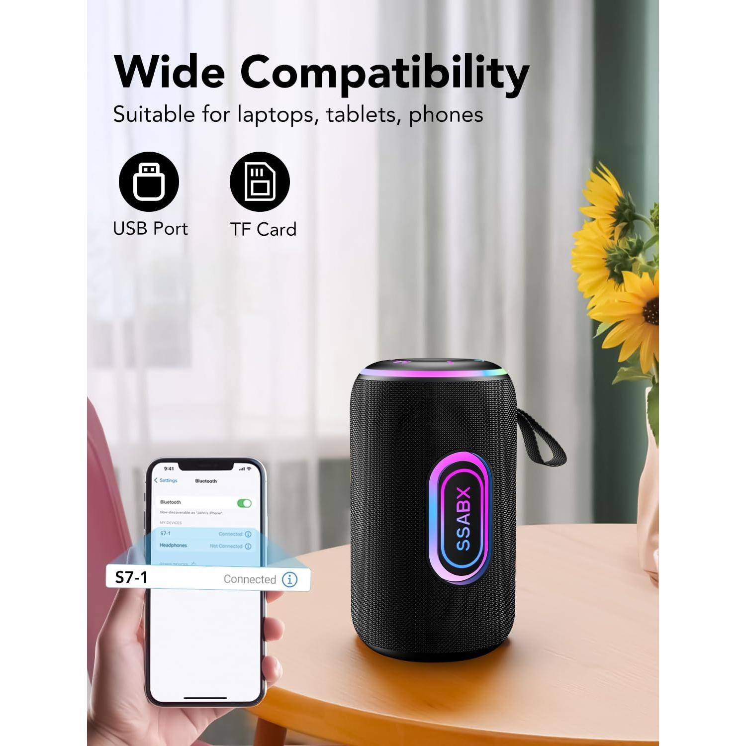 Altavoz Bluetooth Portátil Taopodo S7 30W Impermeable IPX7