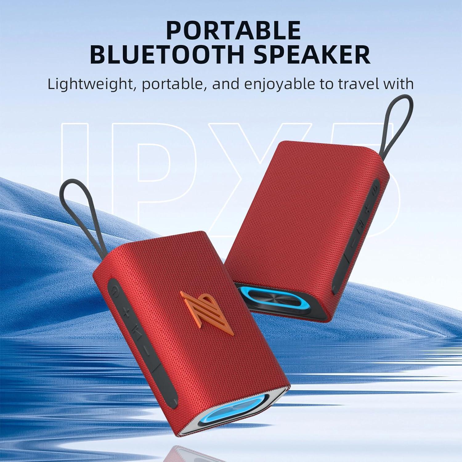 Altavoz Bluetooth Portátil ZZB WP-03C Impermeable IPX5 Rojo