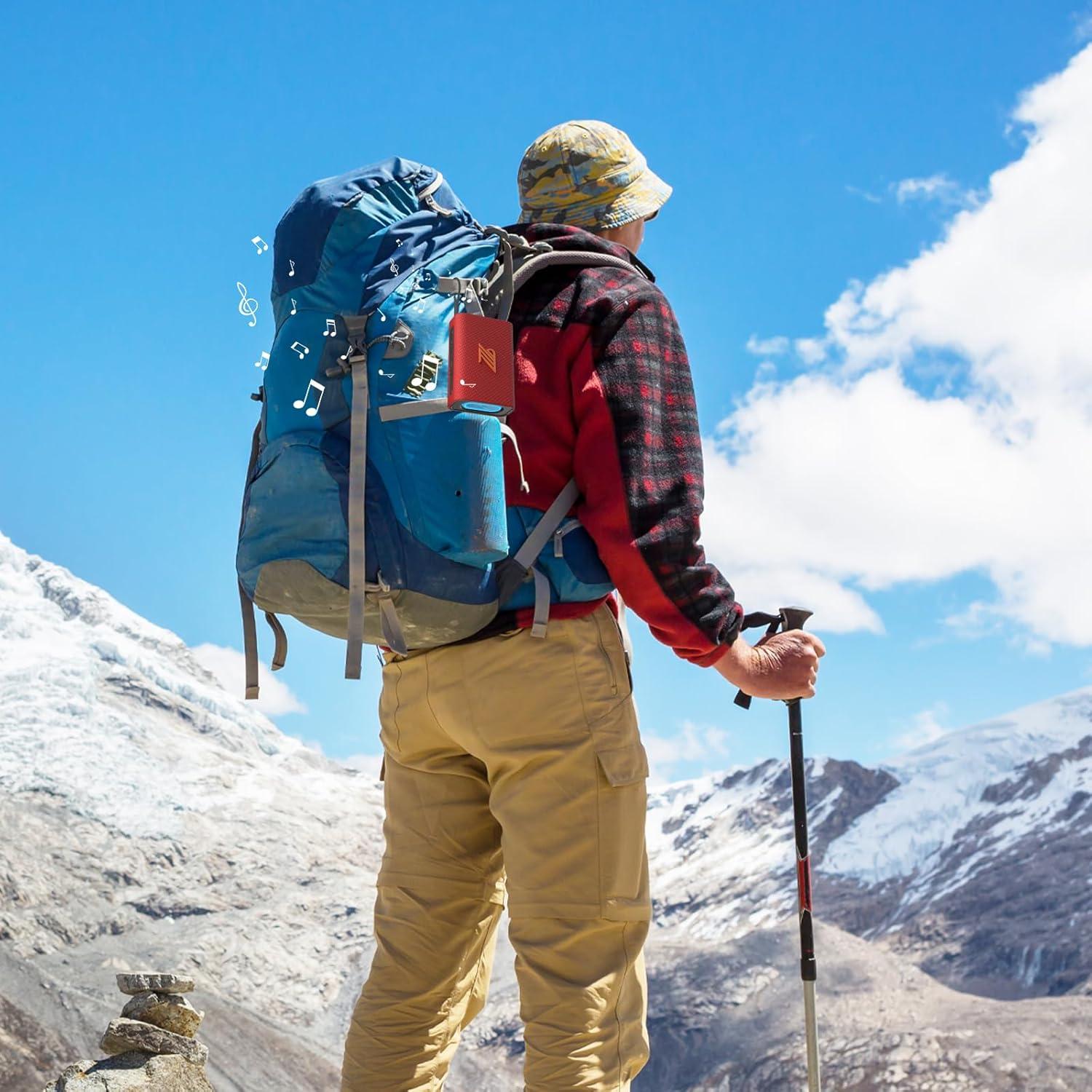 Altavoz Bluetooth Portátil ZZB WP-03C Impermeable IPX5 Rojo