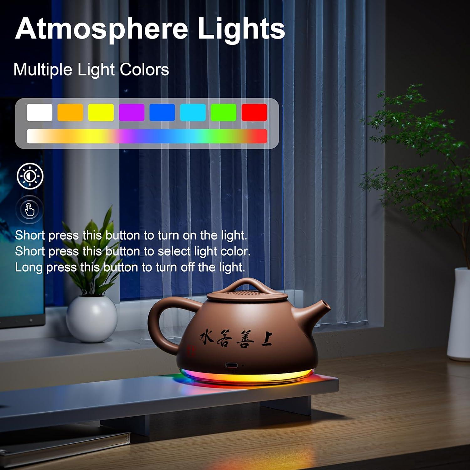 Altavoz Bluetooth Portátil CHOUYONL JY-09 con Luz Nocturna