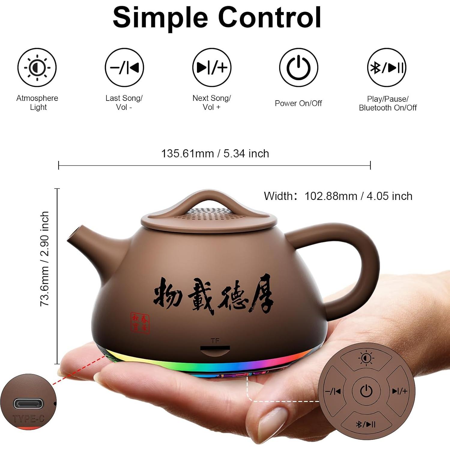 Altavoz Bluetooth Portátil CHOUYONL JY-09 con Luz Nocturna