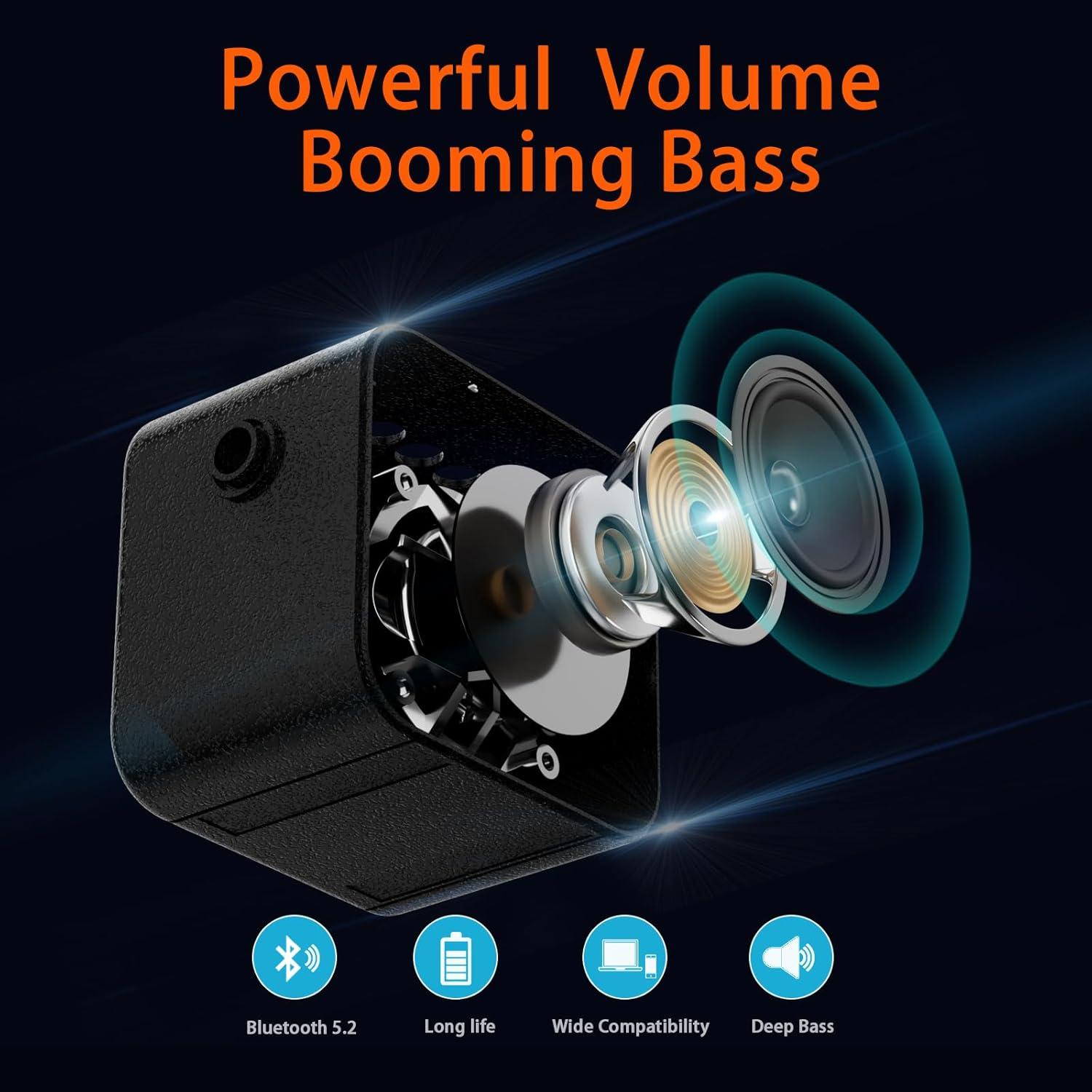 Altavoz Bluetooth Portátil Aipidmaga i7 Beige 5W USB TF