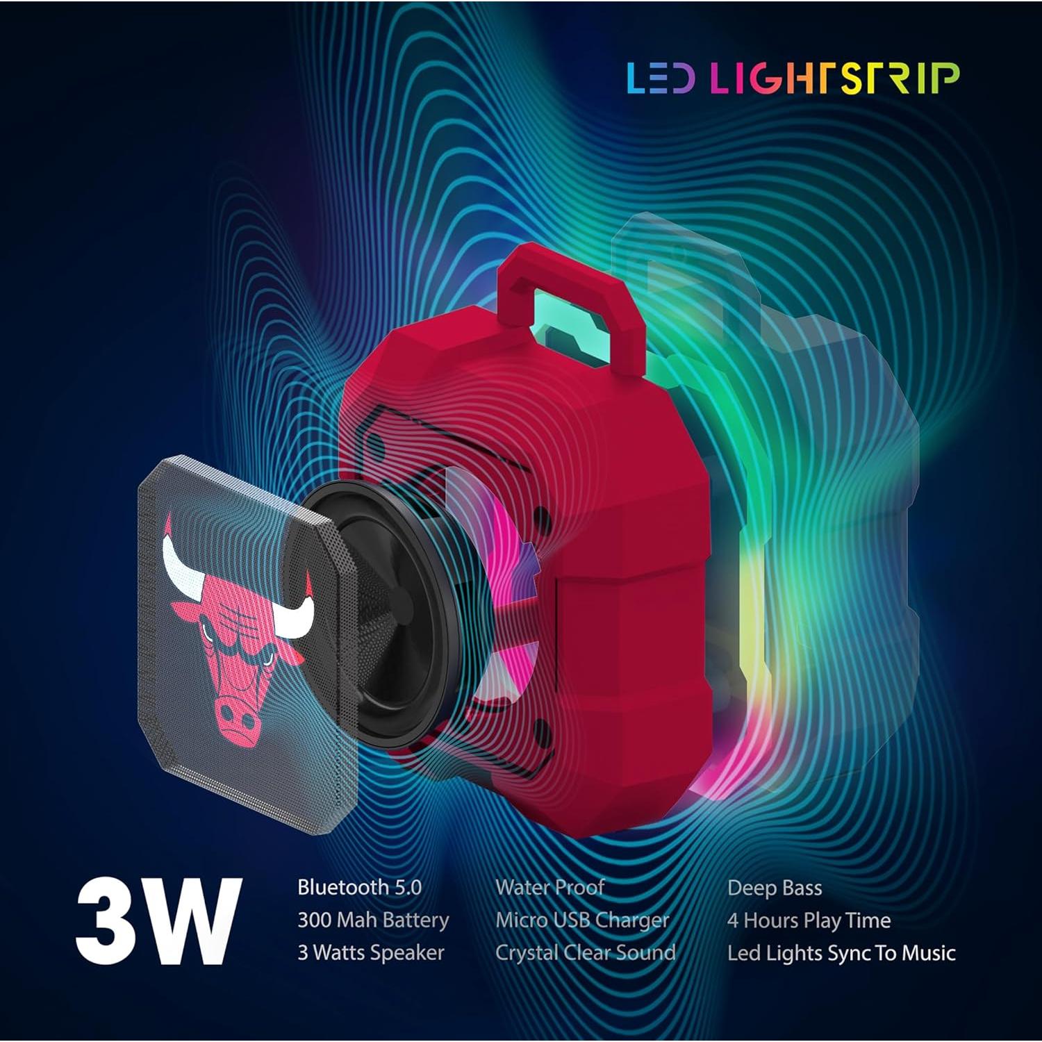 Altavoz Inalámbrico Bluetooth SOAR NBA Shockbox LED - IPX4