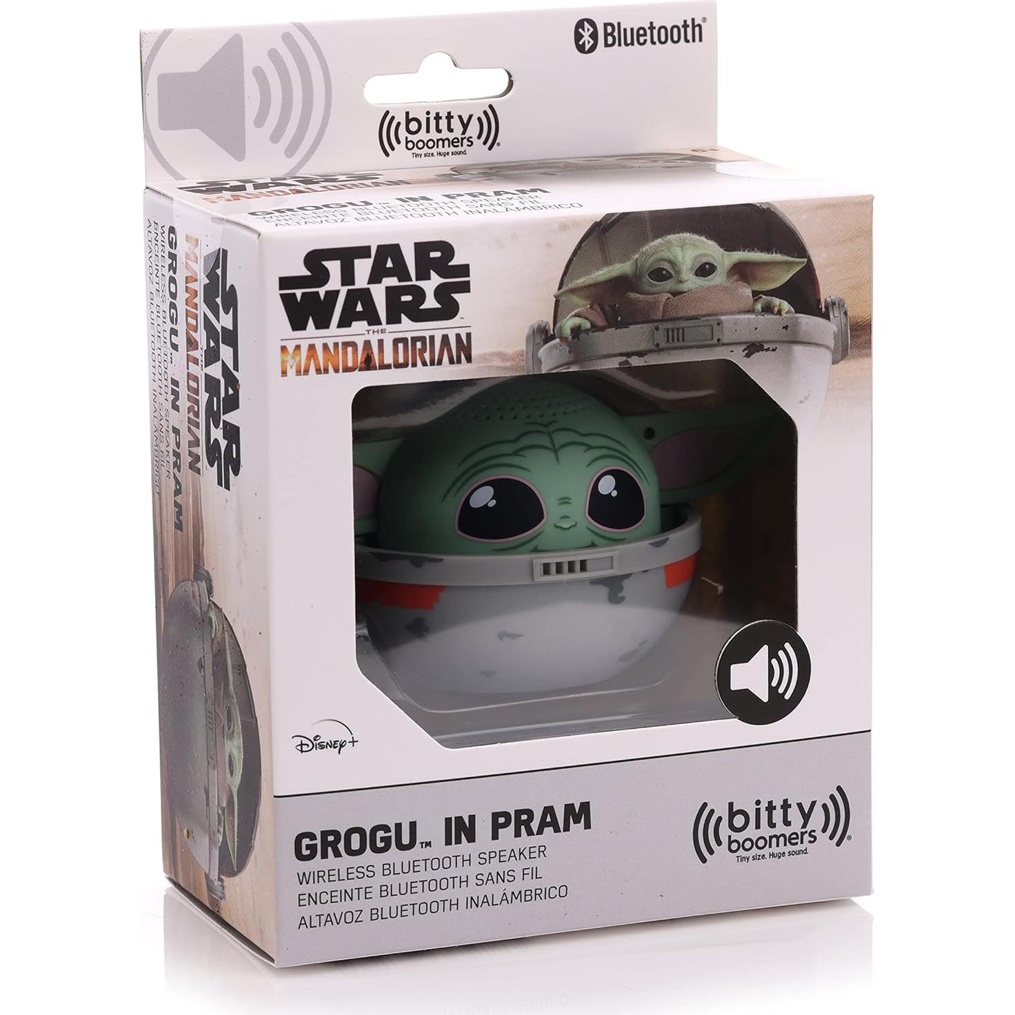 Altavoz Bluetooth Bitty Boomers Grogu en Pram 5.08 cm