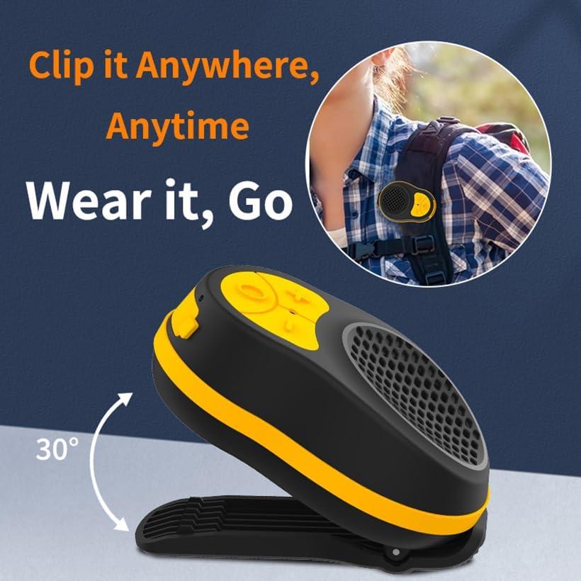 Altavoz Bluetooth portátil STDFORU S01 impermeable 24h negro/amarillo