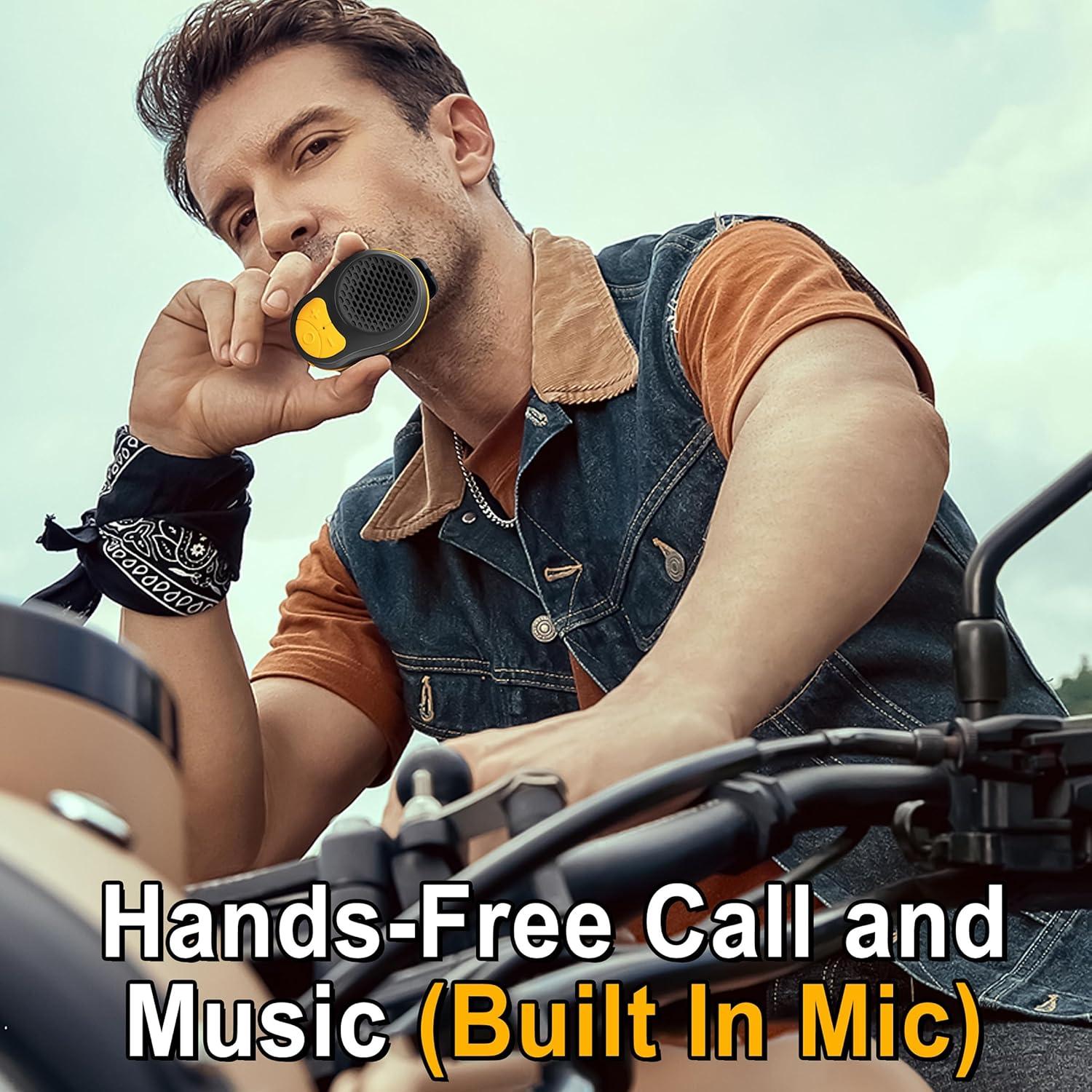 Altavoz Bluetooth portátil STDFORU S01 impermeable 24h negro/amarillo