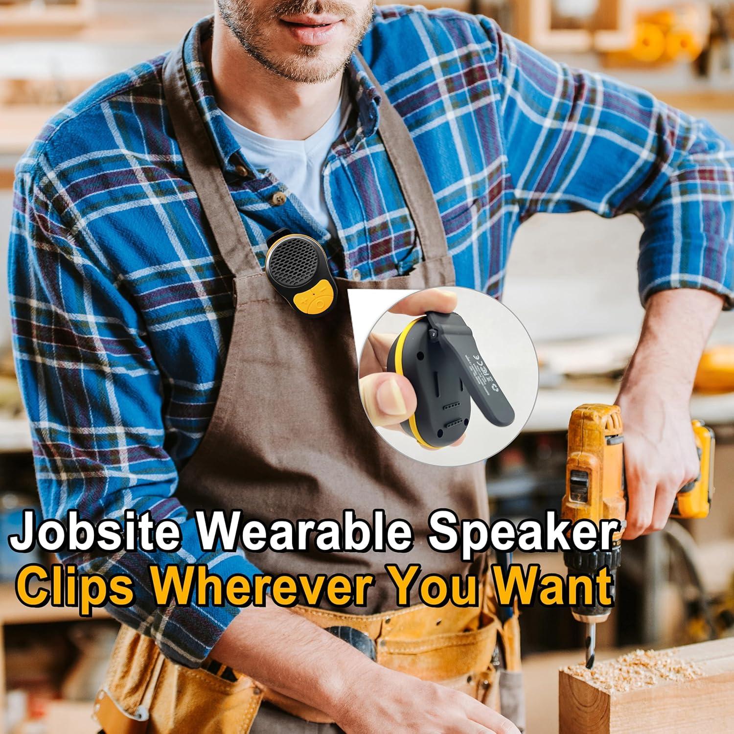 Altavoz Bluetooth portátil STDFORU S01 impermeable 24h negro/amarillo