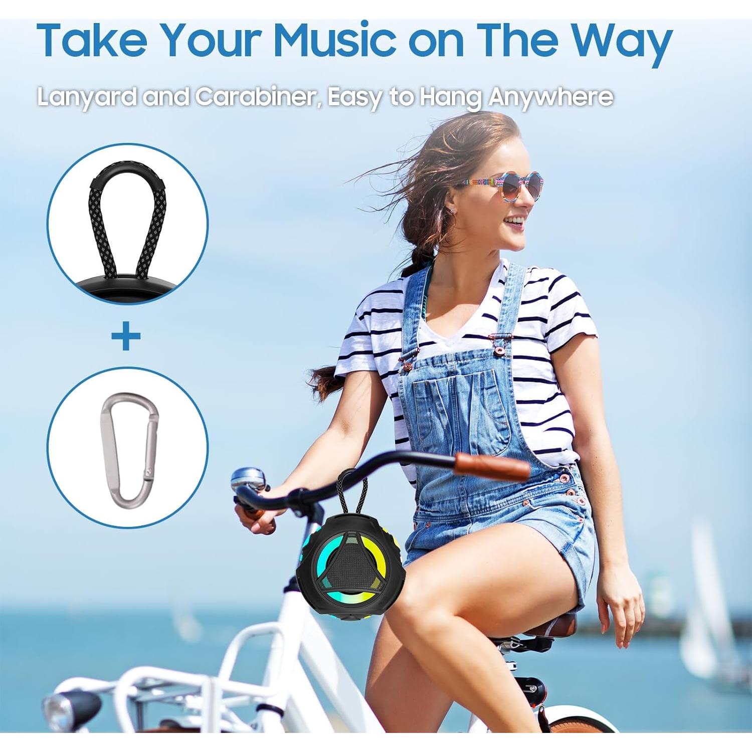 Altavoz Bluetooth Impermeable LUKADER BTS600 2000mAh Negro