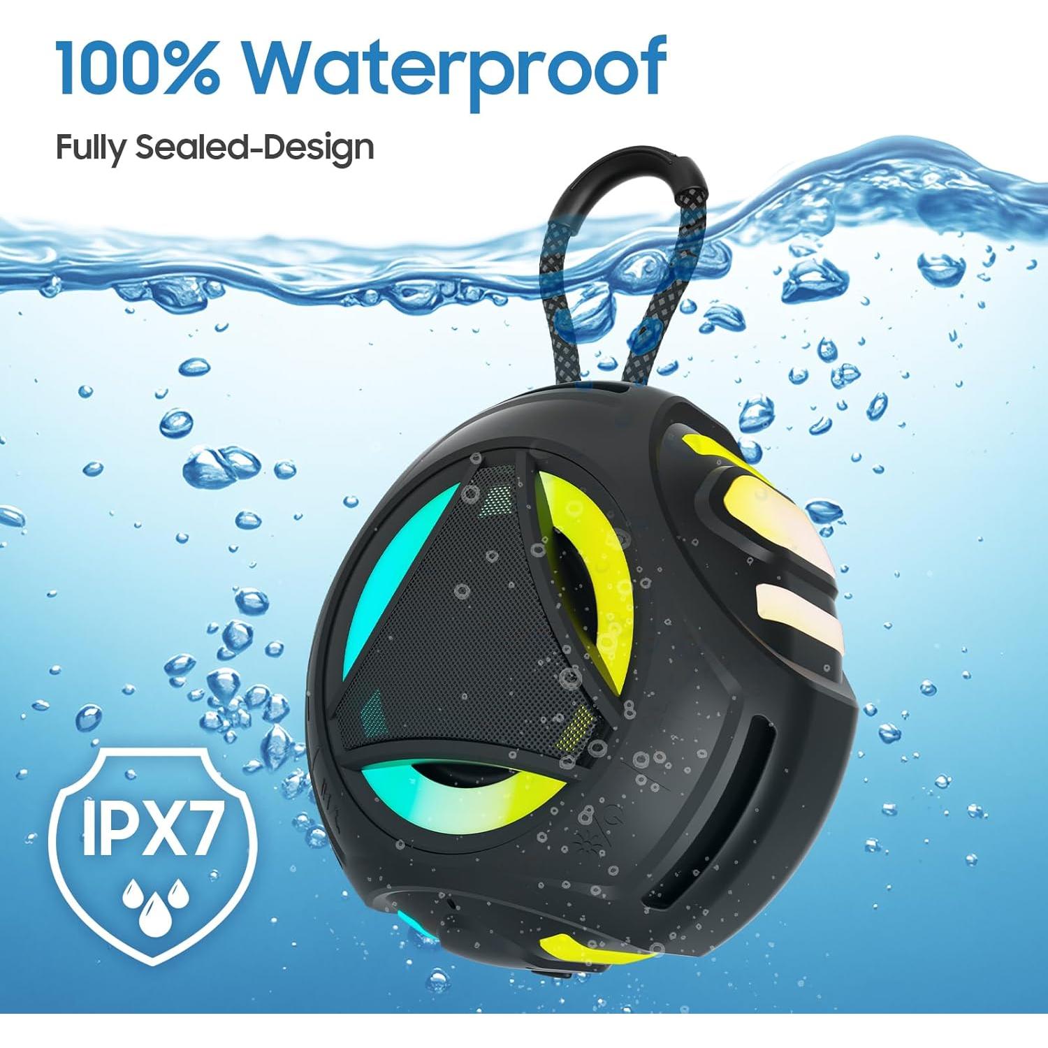 Altavoz Bluetooth Impermeable LUKADER BTS600 2000mAh Negro