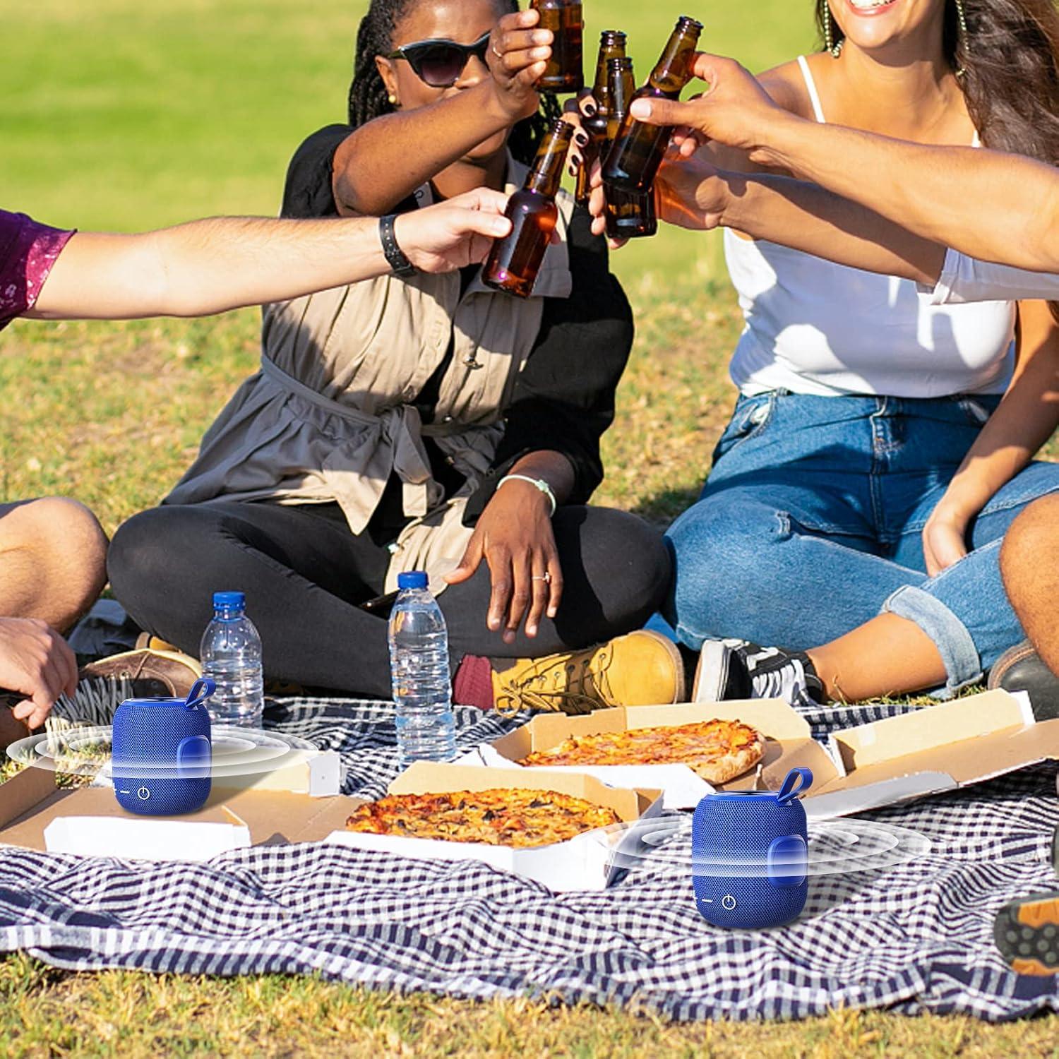 Altavoz Bluetooth Portátil FIGMASU M7 Impermeable 24H Azul