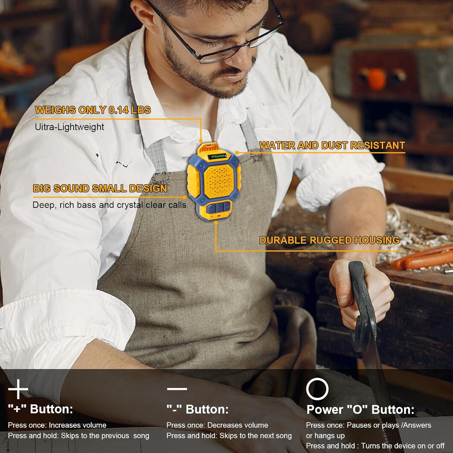 Altavoz Bluetooth portátil impermeable IP56 YX-020 amarillo