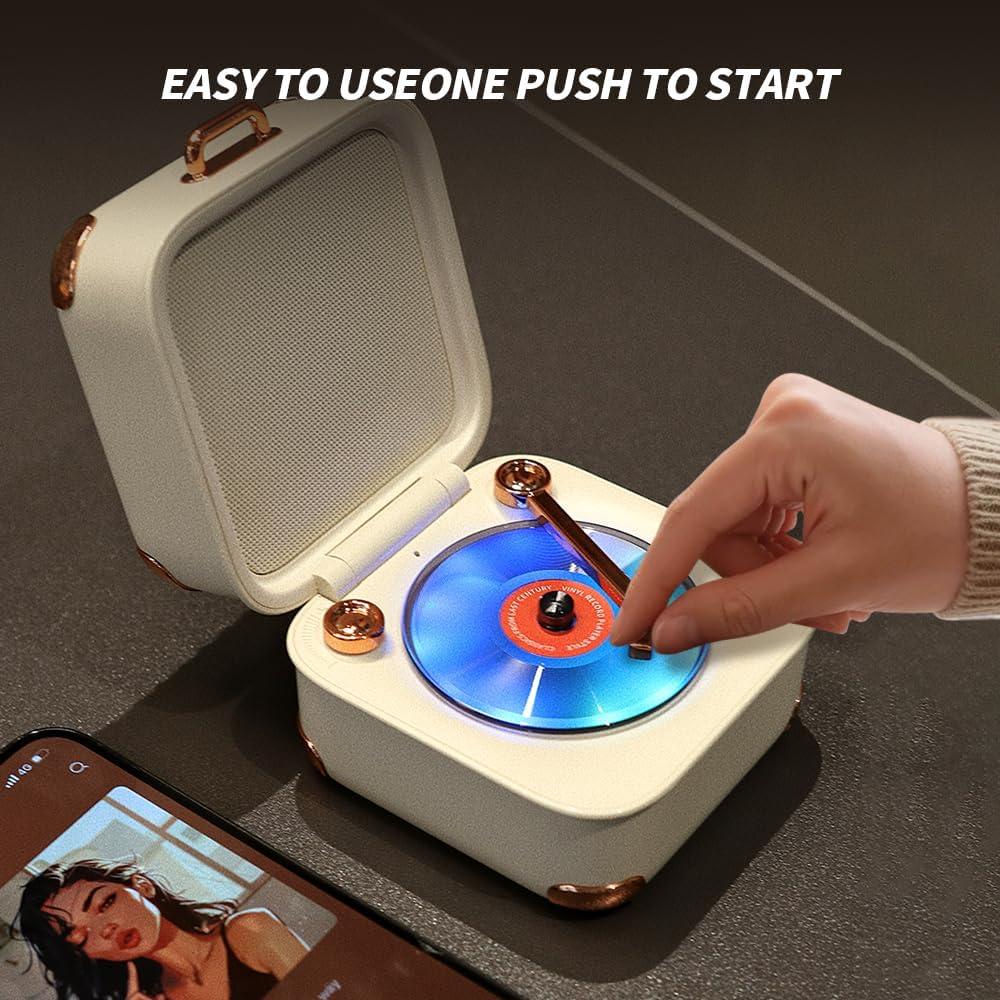 Altavoz Bluetooth Vintage SHENZHEN A17 con Luces Coloridas