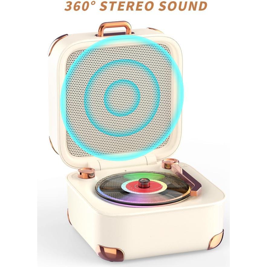 Altavoz Bluetooth Vintage SHENZHEN A17 con Luces Coloridas