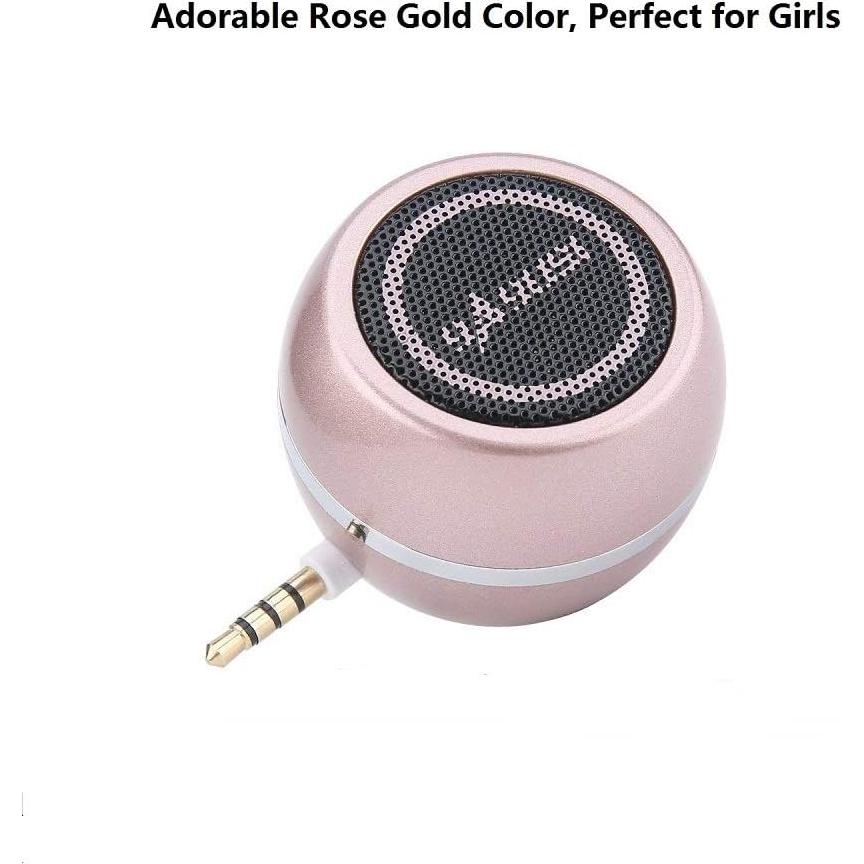 Mini Altavoz Portátil K-Tech A5 3W Oro Rosa con Aux 3.5mm