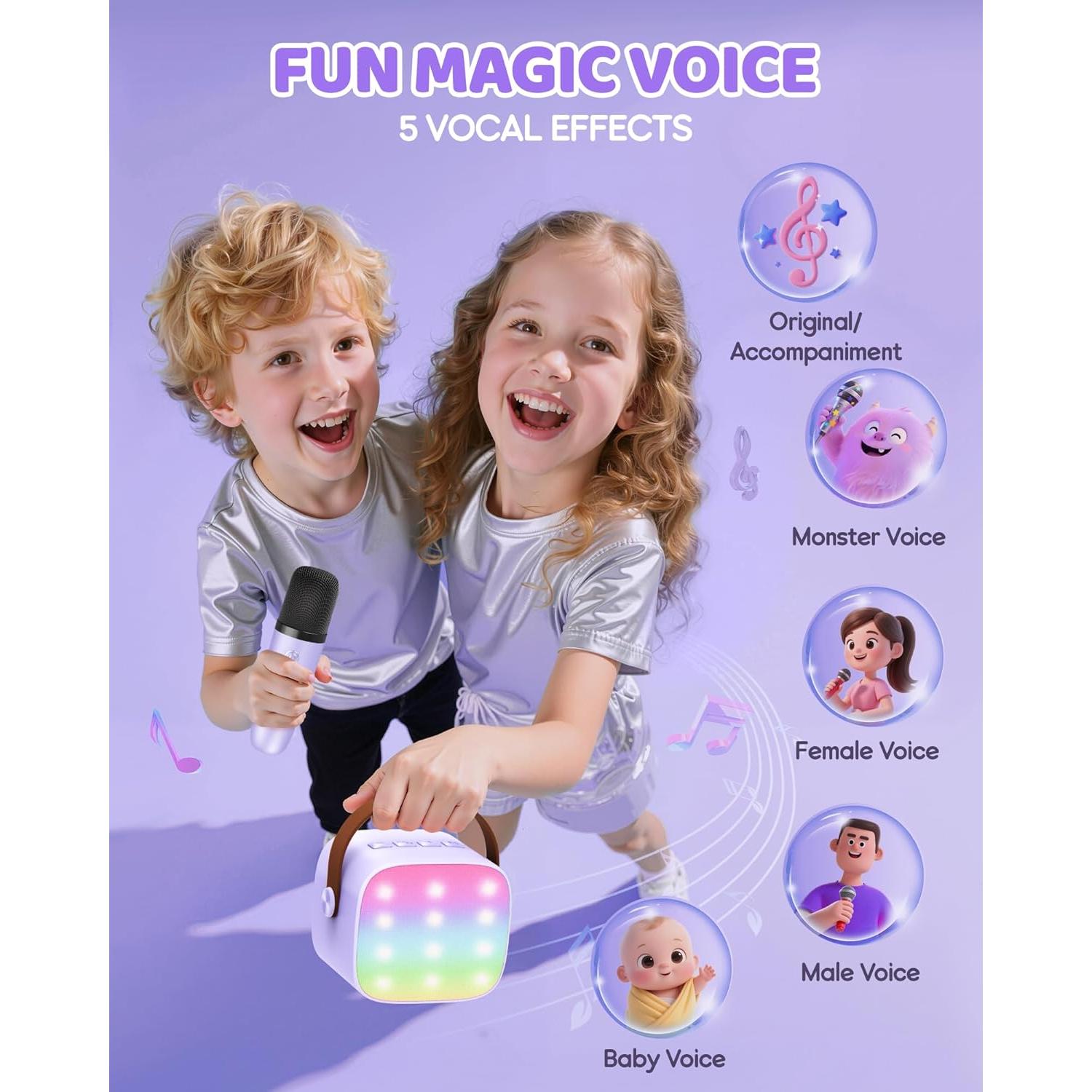 Máquina de Karaoke Mini YLL con 3 Micrófonos Inalámbricos