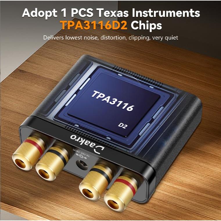 Amplificador Mini Bluetooth Daakro AK30 50W 2.0CH Estéreo