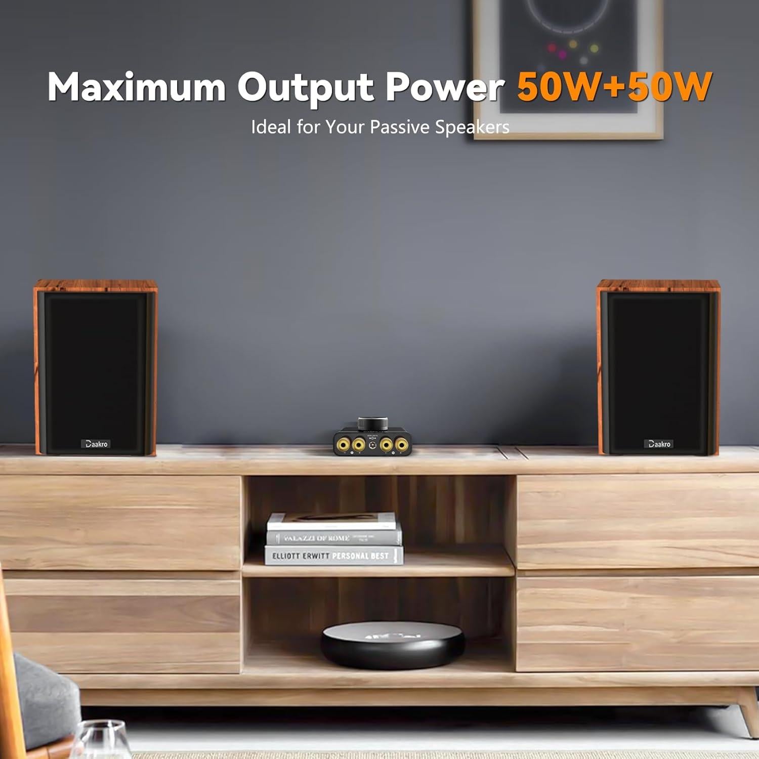 Amplificador Mini Bluetooth Daakro AK30 50W 2.0CH Estéreo