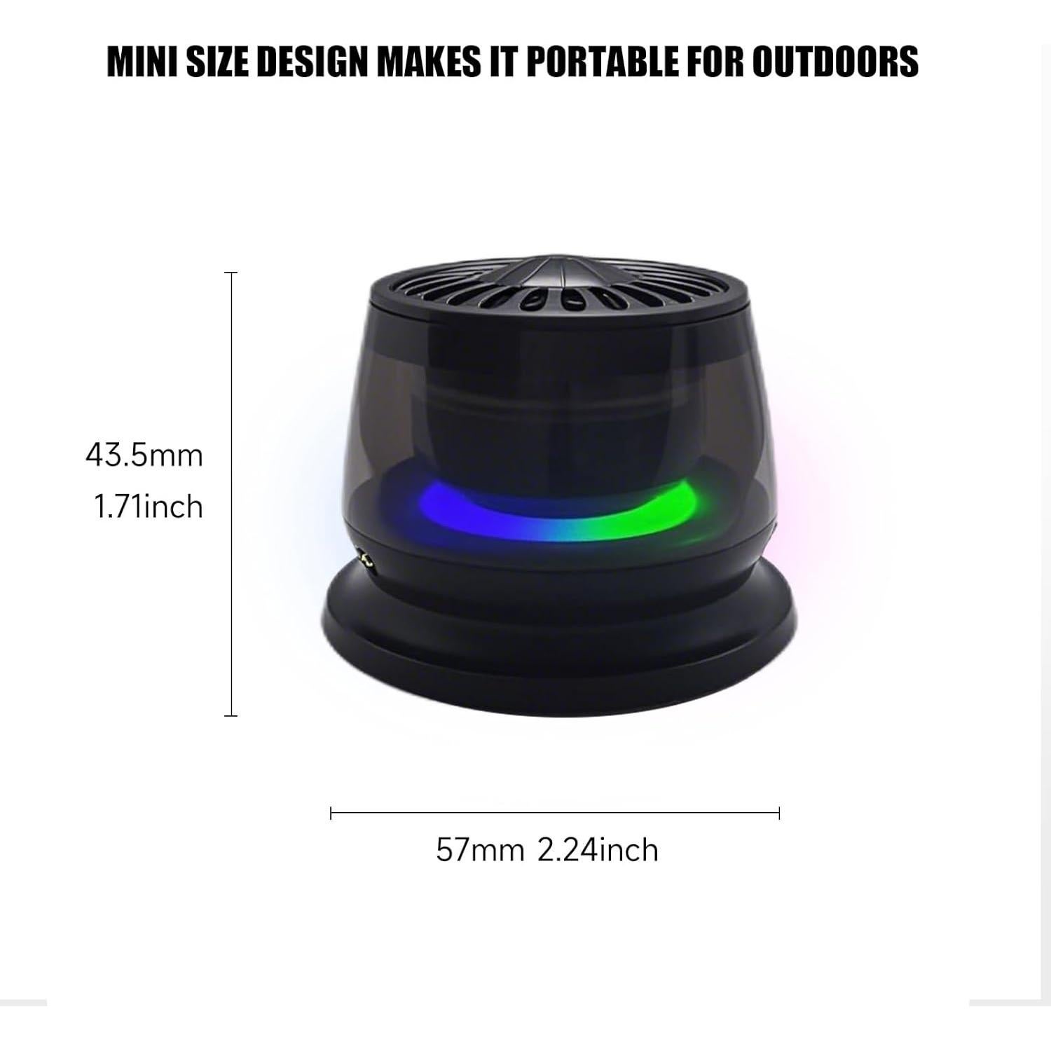 Altavoz Bluetooth Portátil GUESSWAY DE415 con Luces RGB