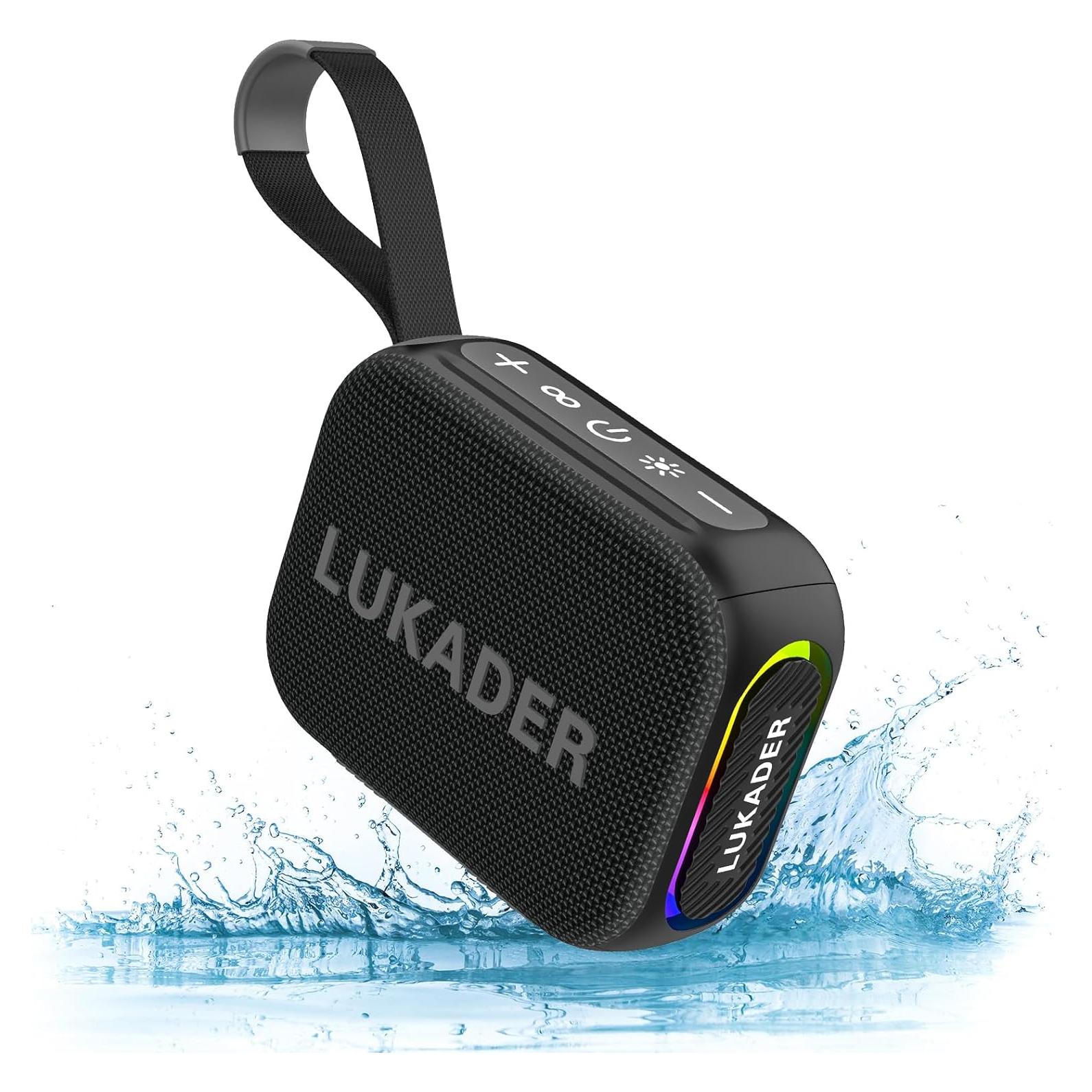 Altavoz Bluetooth Impermeable LUKADER BTS300 con Luz LED