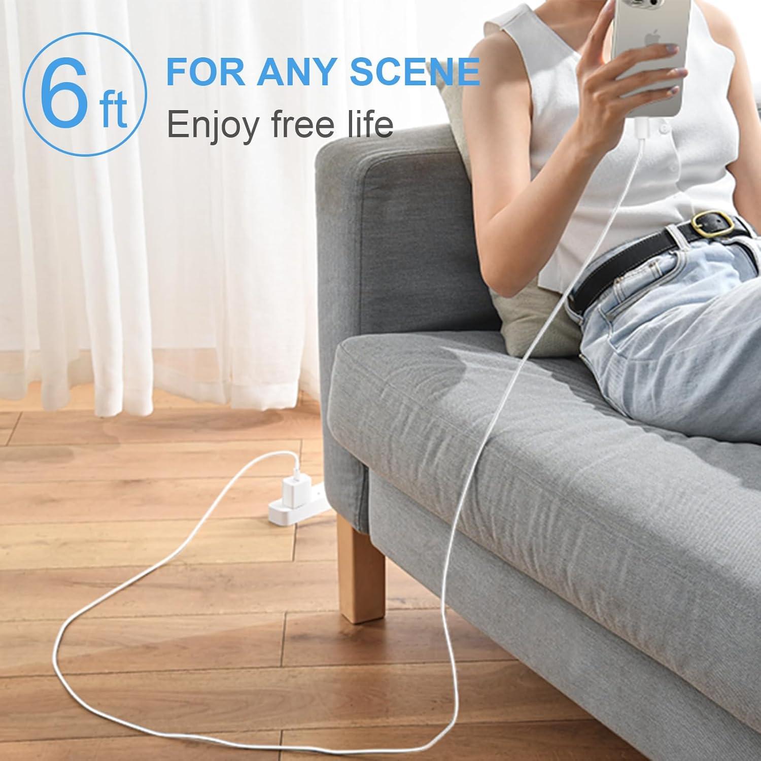 Cargador Rápido USB C 20W 3 Pack para iPhone 17/16/15