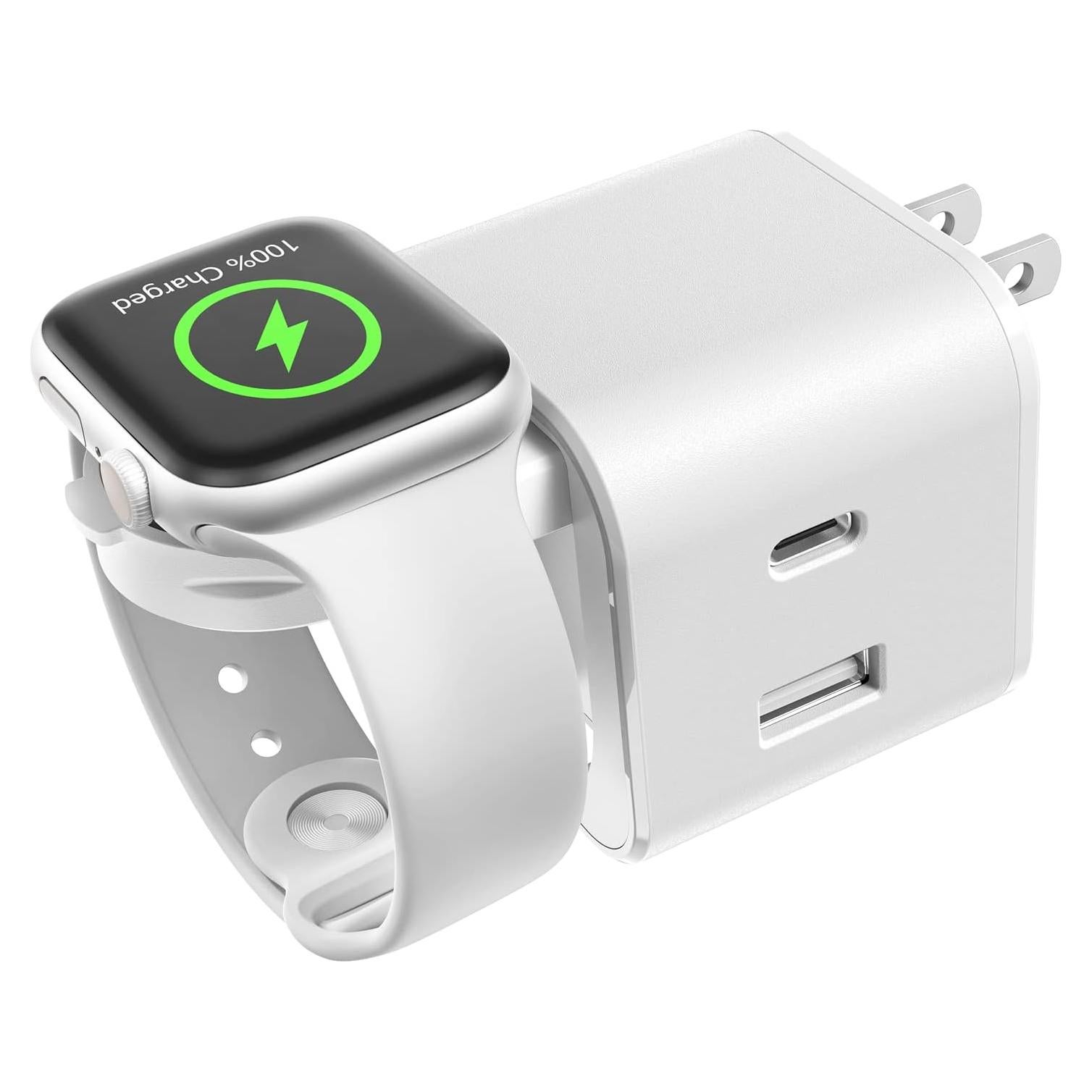 Cargador Rápido 36W 3 en 1 Shenzhenshi - USB-C, USB-A, Apple Watch