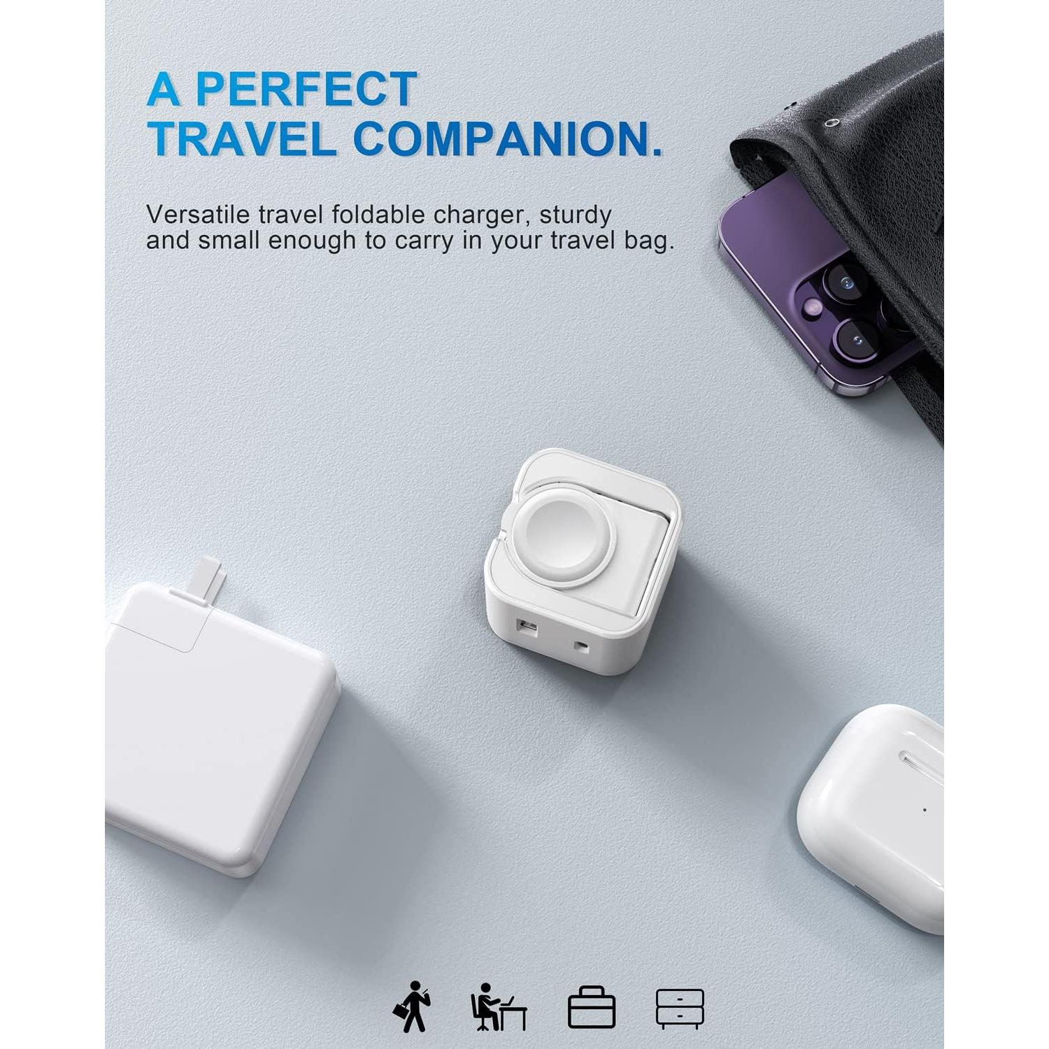 Cargador Rápido 36W 3 en 1 Shenzhenshi - USB-C, USB-A, Apple Watch